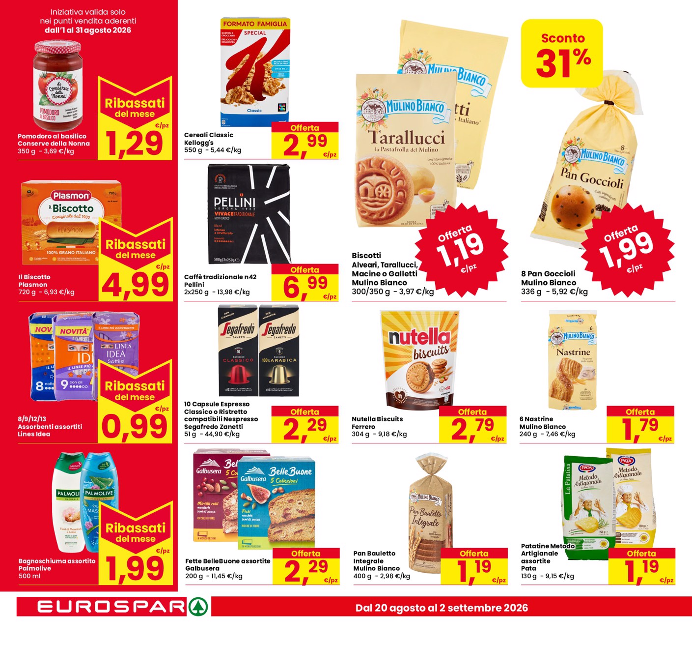eurospar - Volantino attuale di Eurospar valido dal giovedì 20/08/2026 al mercoledì 02/09/2026 - page: 12