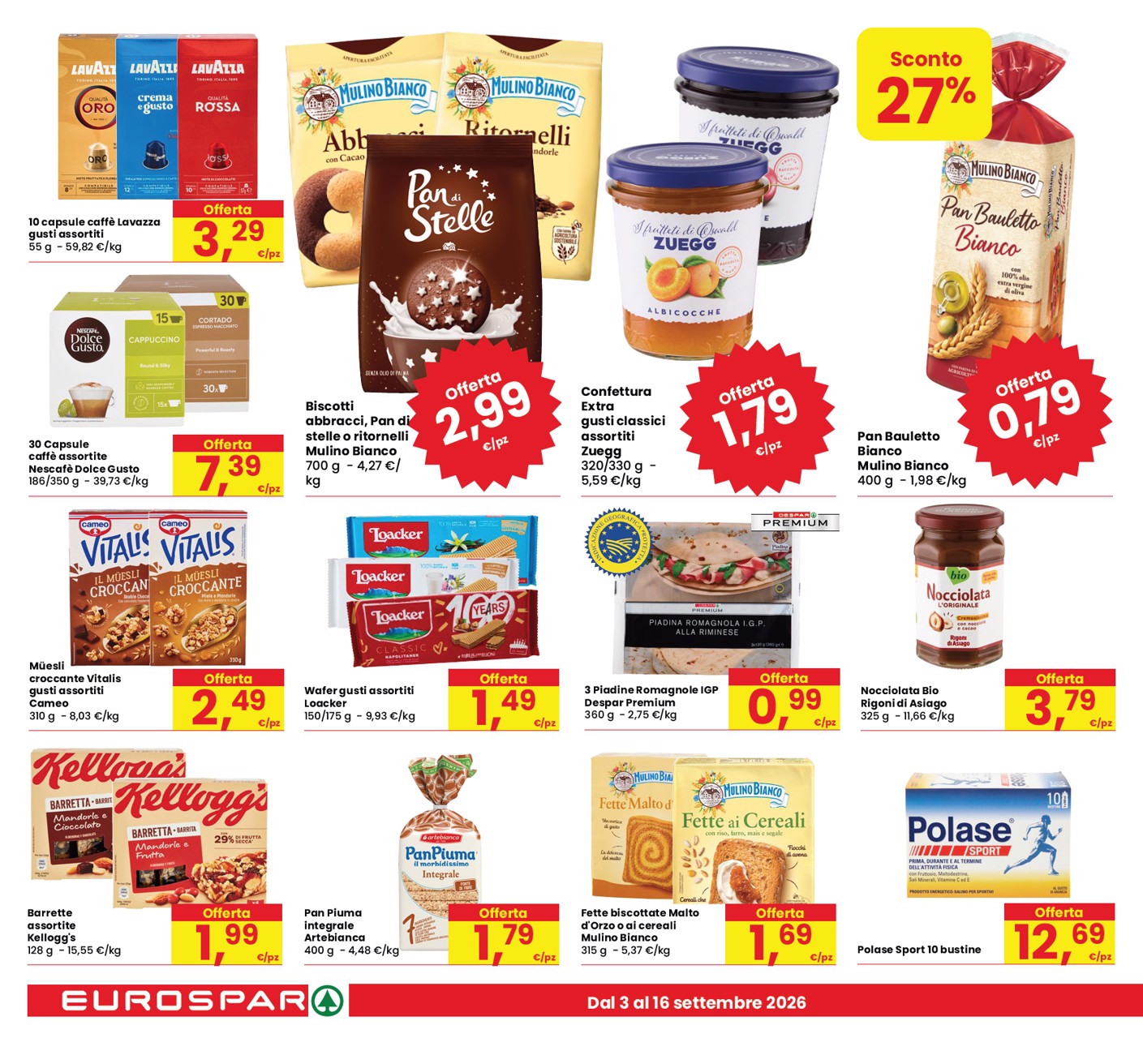 eurospar - Volantino attuale di Eurospar - Sconti di Qualità valido dal giovedì 03/09/2026 al mercoledì 16/09/2026 - page: 14