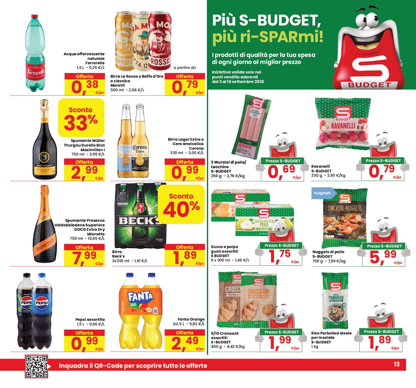 eurospar - Volantino attuale di Eurospar - Sconti di Qualità valido dal giovedì 03/09/2026 al mercoledì 16/09/2026 - page: 13