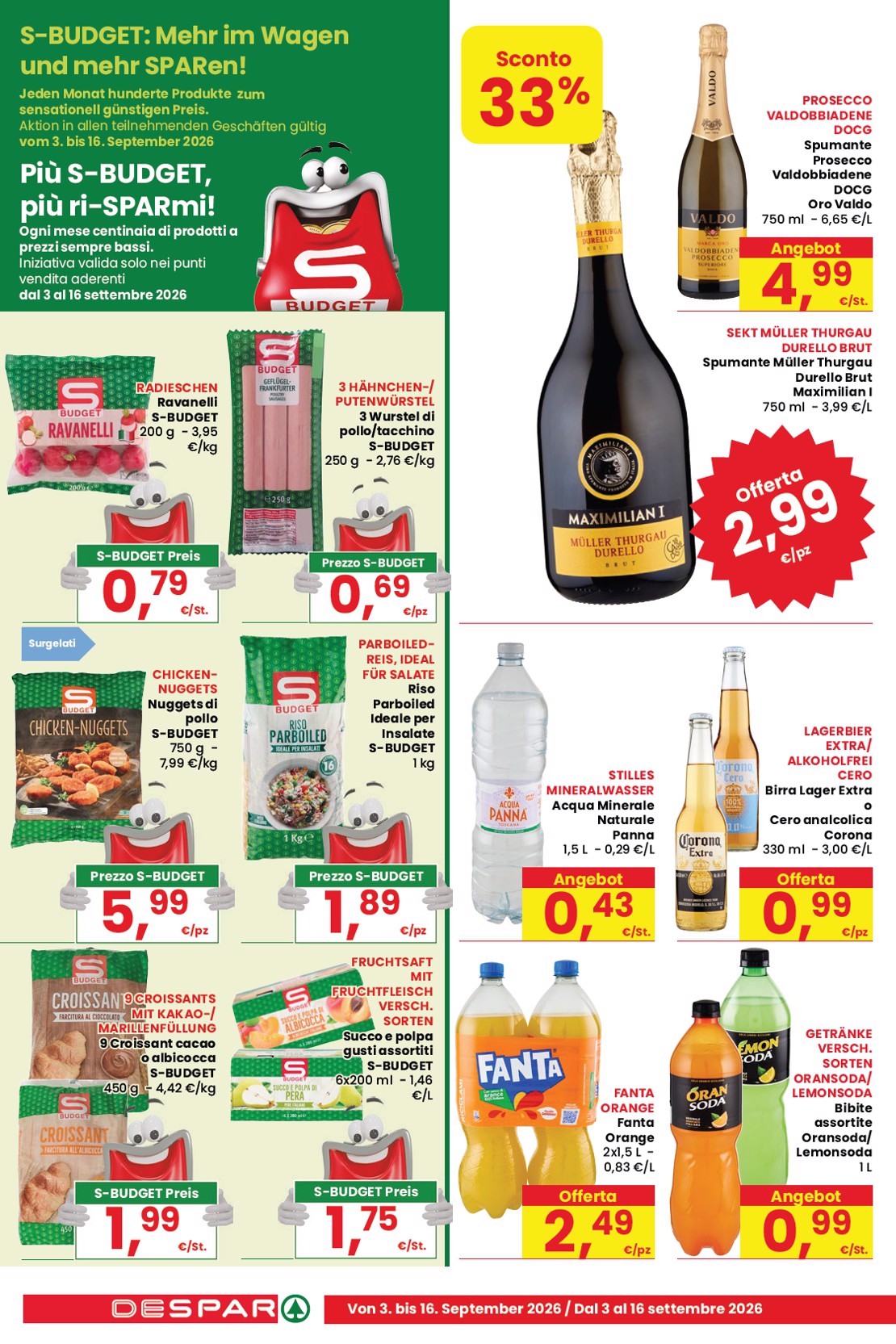 eurospar - Volantino attuale di Eurospar & Despar valido dal giovedì 03/09/2026 al mercoledì 16/09/2026 - page: 14