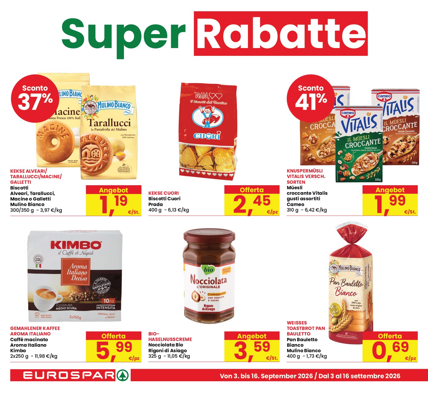 eurospar - Volantino attuale di Eurospar - Bozen, Bolzano valido dal giovedì 03/09/2026 al mercoledì 16/09/2026 - page: 10