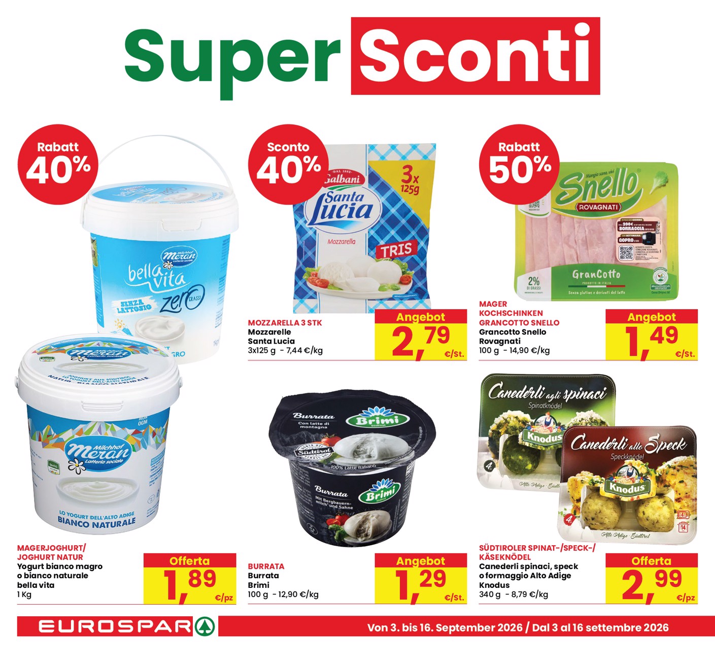 eurospar - Volantino attuale di Eurospar - Bozen, Bolzano valido dal giovedì 03/09/2026 al mercoledì 16/09/2026 - page: 6