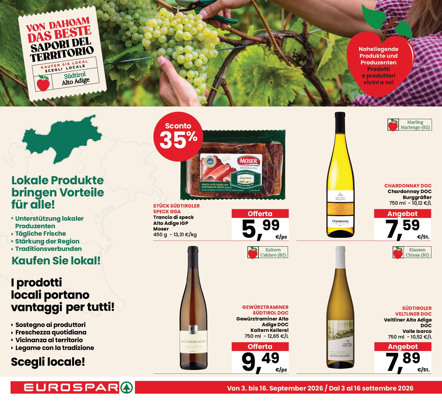 eurospar - Volantino attuale di Eurospar - Bozen, Bolzano valido dal giovedì 03/09/2026 al mercoledì 16/09/2026 - page: 2
