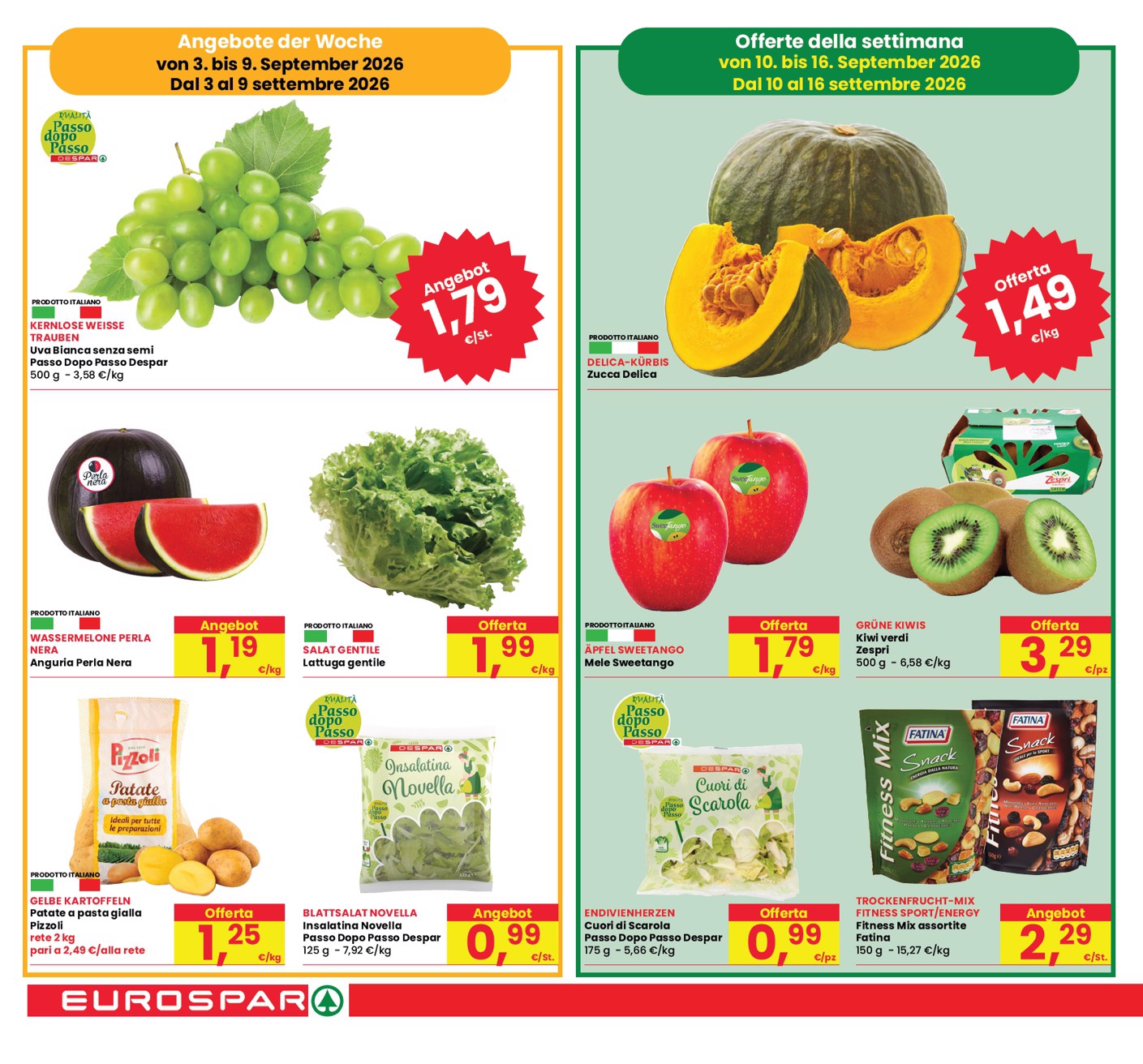 eurospar - Volantino attuale di Eurospar valido dal giovedì 03/09/2026 al mercoledì 16/09/2026 - page: 2