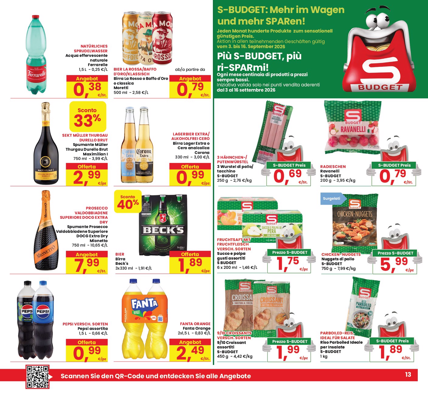 eurospar - Volantino attuale di Eurospar valido dal giovedì 03/09/2026 al mercoledì 16/09/2026 - page: 13