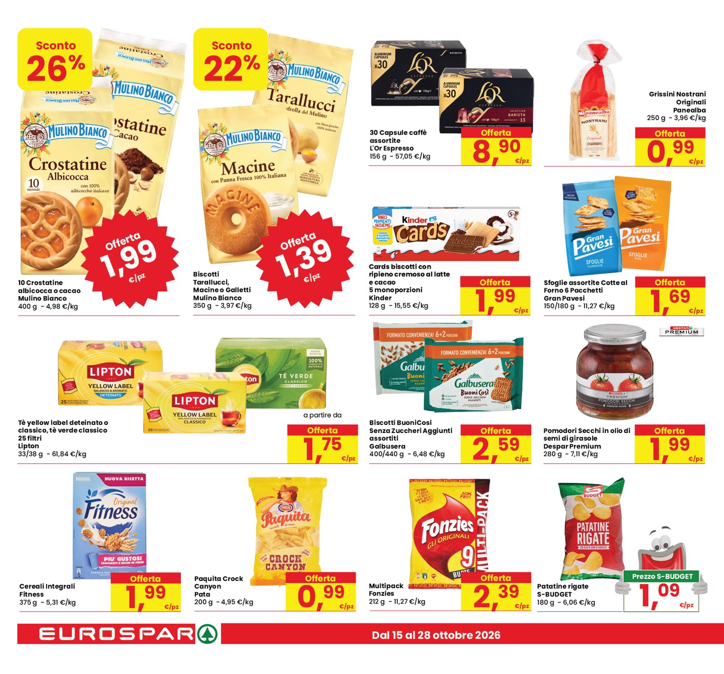eurospar - Volantino attuale di Eurospar valido dal giovedì 15/10/2026 al mercoledì 28/10/2026 - page: 16