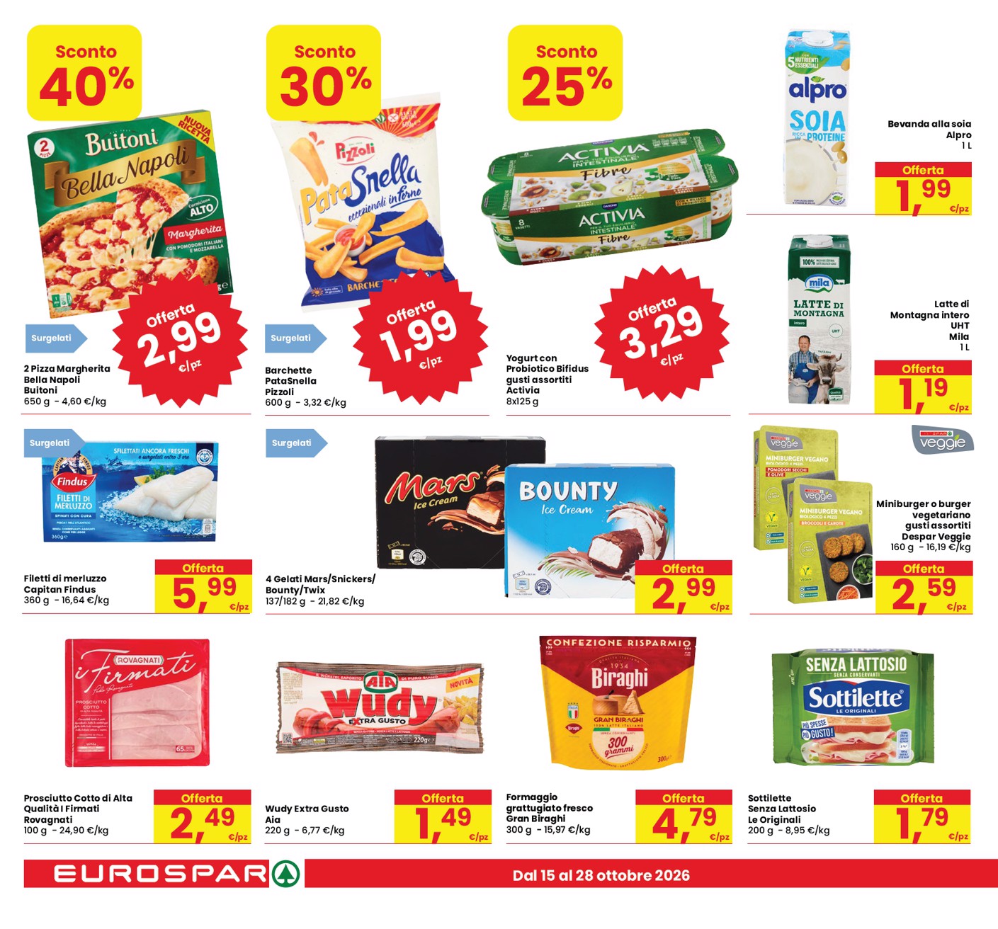 eurospar - Volantino attuale di Eurospar valido dal giovedì 15/10/2026 al mercoledì 28/10/2026 - page: 14