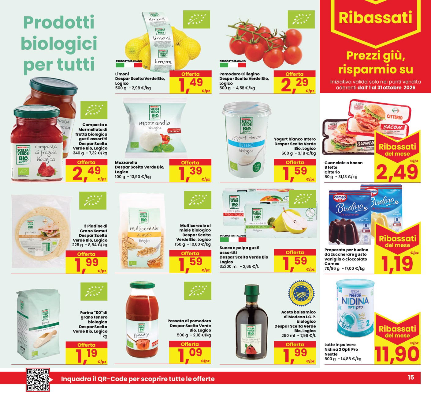 eurospar - Volantino attuale di Eurospar valido dal giovedì 15/10/2026 al mercoledì 28/10/2026 - page: 15
