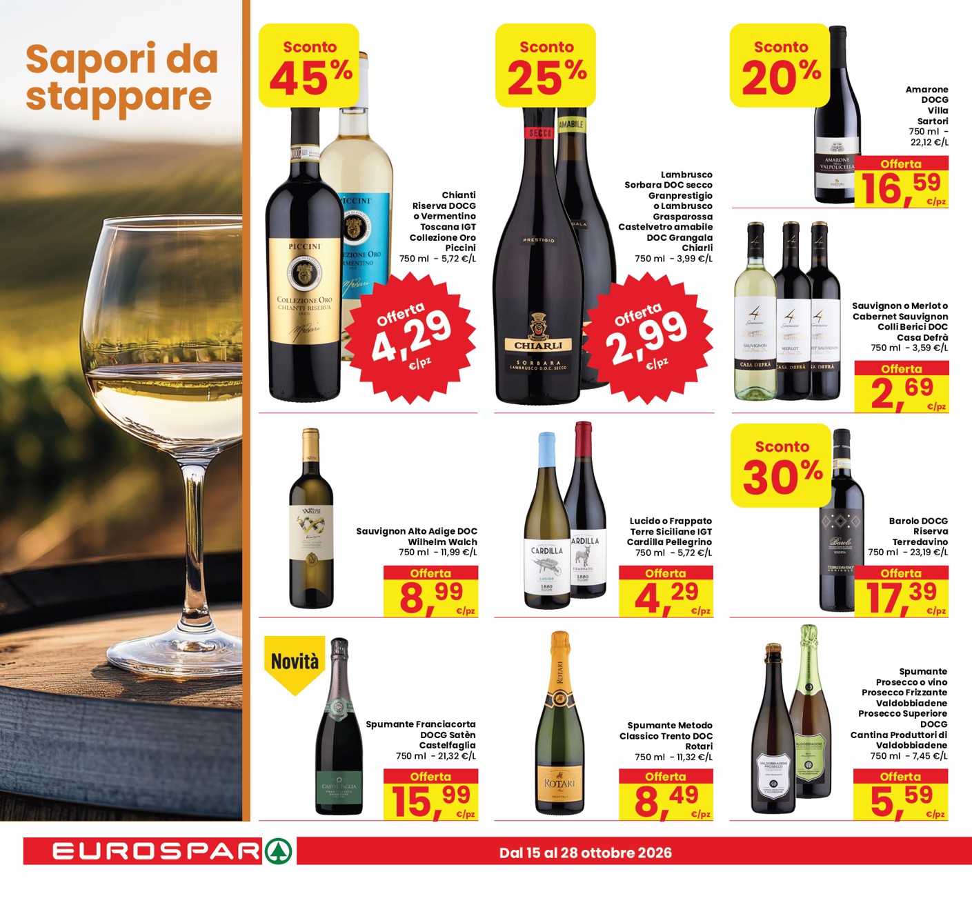 eurospar - Volantino attuale di Eurospar valido dal giovedì 15/10/2026 al mercoledì 28/10/2026 - page: 10