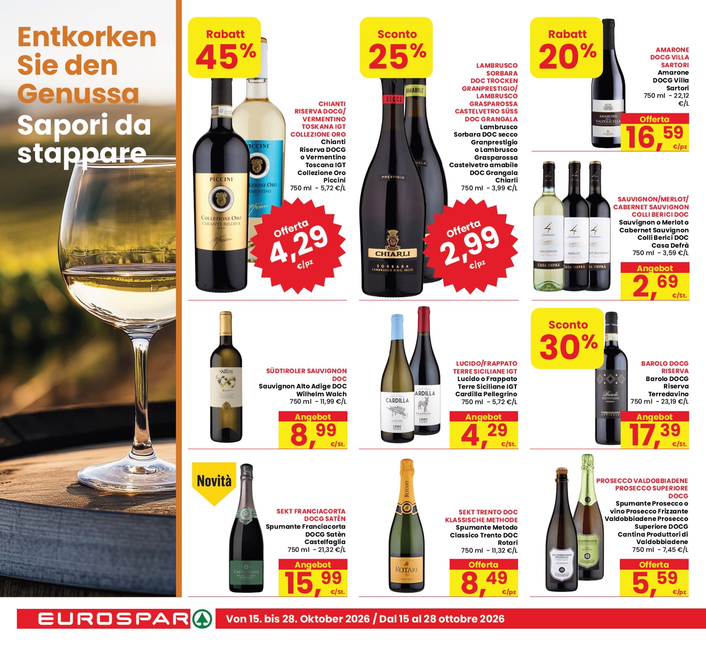 eurospar - Volantino attuale di Eurospar - Deutch valido dal giovedì 15/10/2026 al mercoledì 28/10/2026 - page: 10