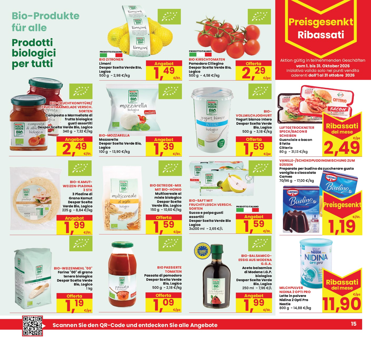 eurospar - Volantino attuale di Eurospar - Deutch valido dal giovedì 15/10/2026 al mercoledì 28/10/2026 - page: 15