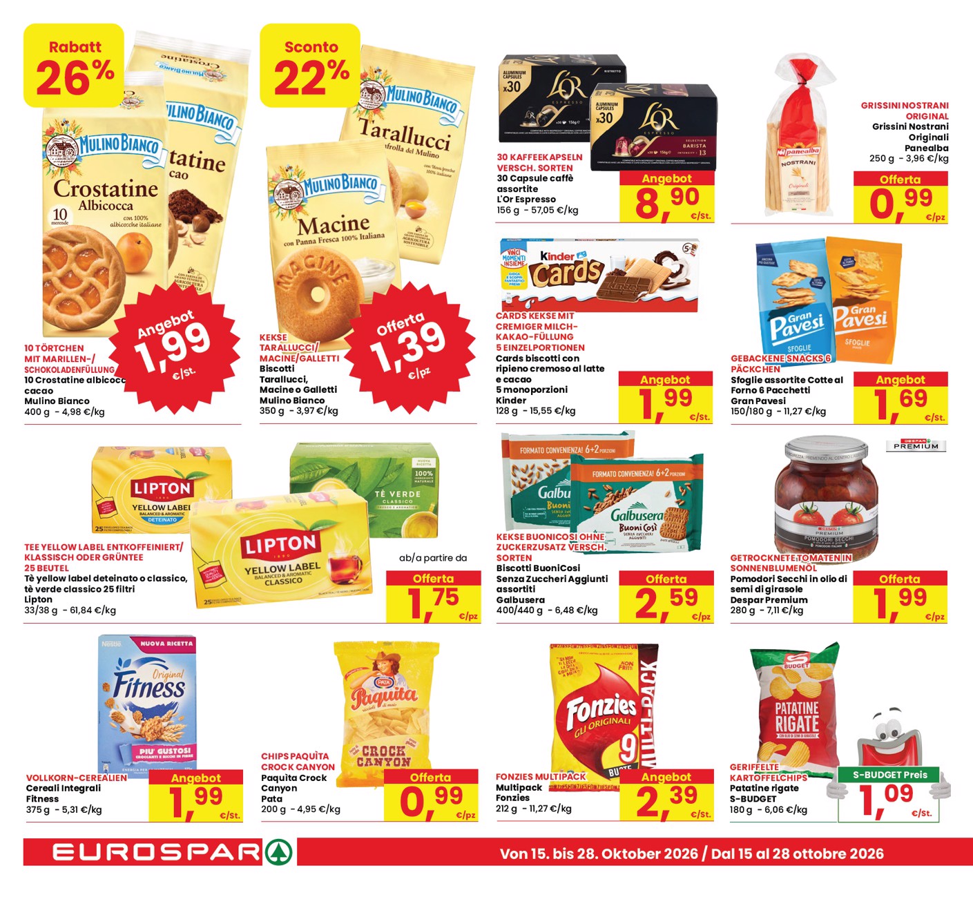 eurospar - Volantino attuale di Eurospar - Deutch valido dal giovedì 15/10/2026 al mercoledì 28/10/2026 - page: 16