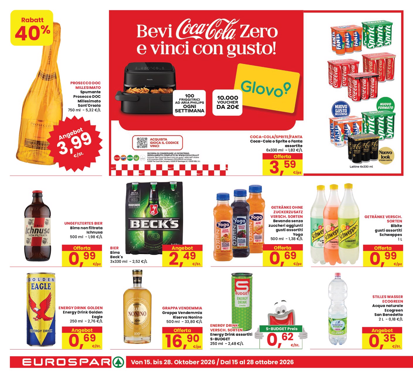 eurospar - Volantino attuale di Eurospar - Deutch valido dal giovedì 15/10/2026 al mercoledì 28/10/2026 - page: 18