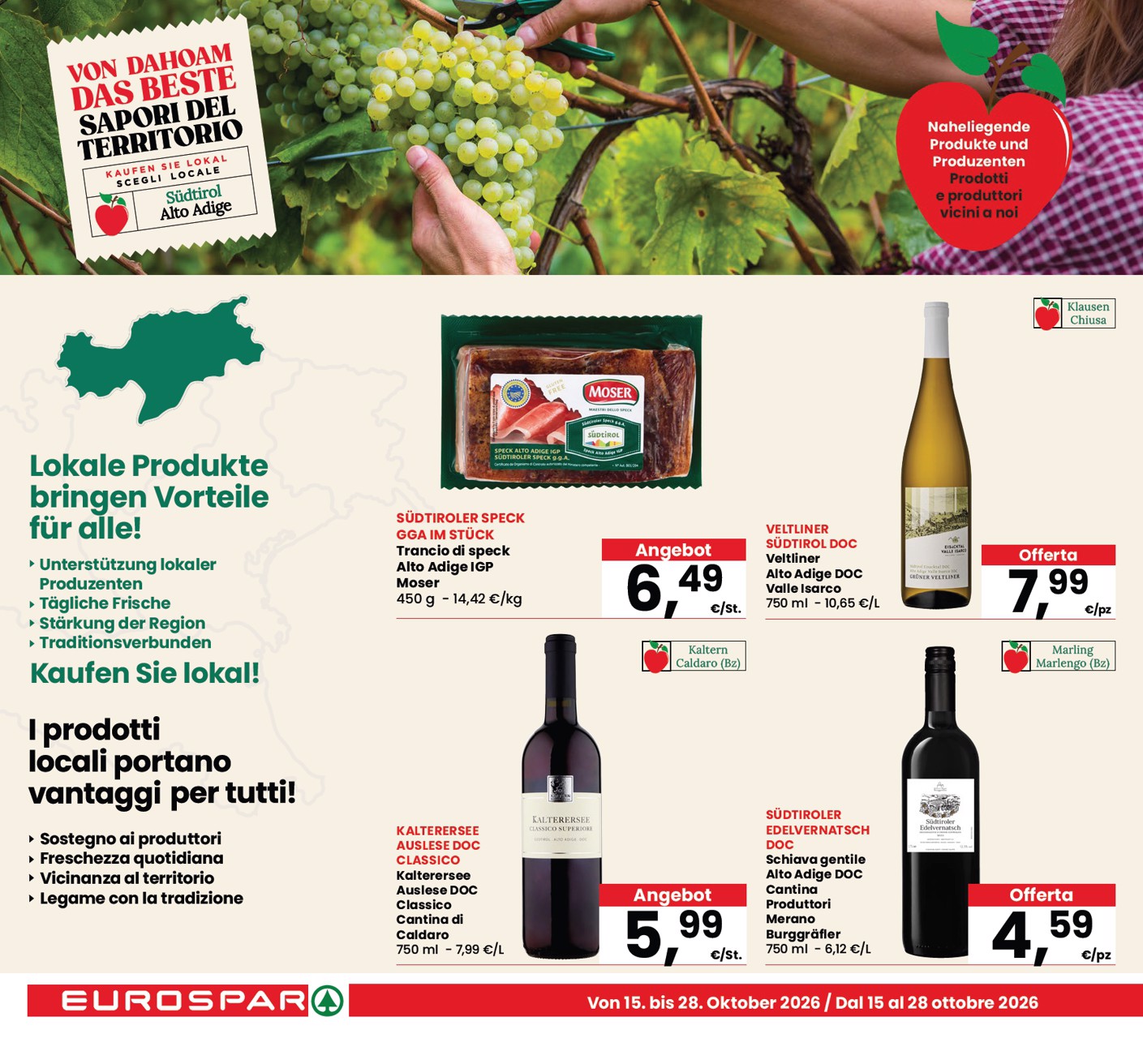 eurospar - Volantino attuale di Eurospar - Bozen, Bolzano valido dal giovedì 15/10/2026 al mercoledì 28/10/2026 - page: 6