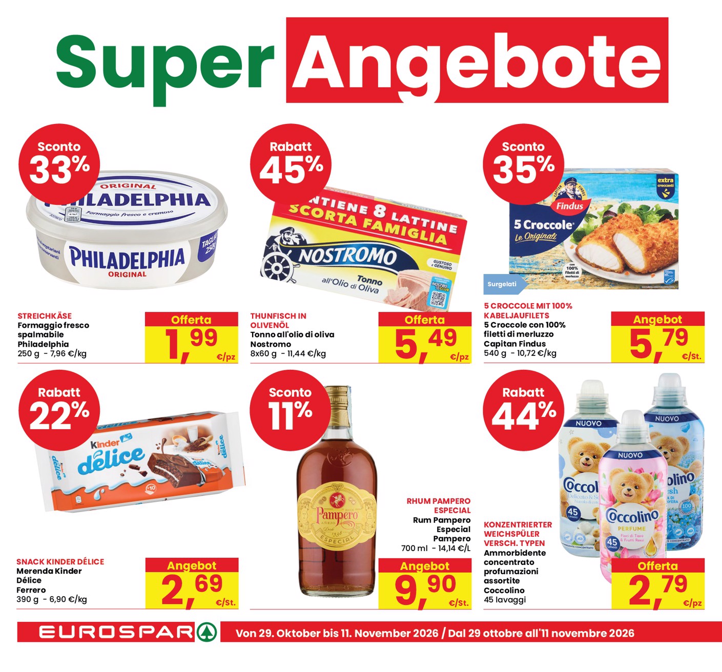 eurospar - Volantino attuale di Eurospar - Bozen, Bolzano valido dal giovedì 29/10/2026 al mercoledì 11/11/2026 - page: 4