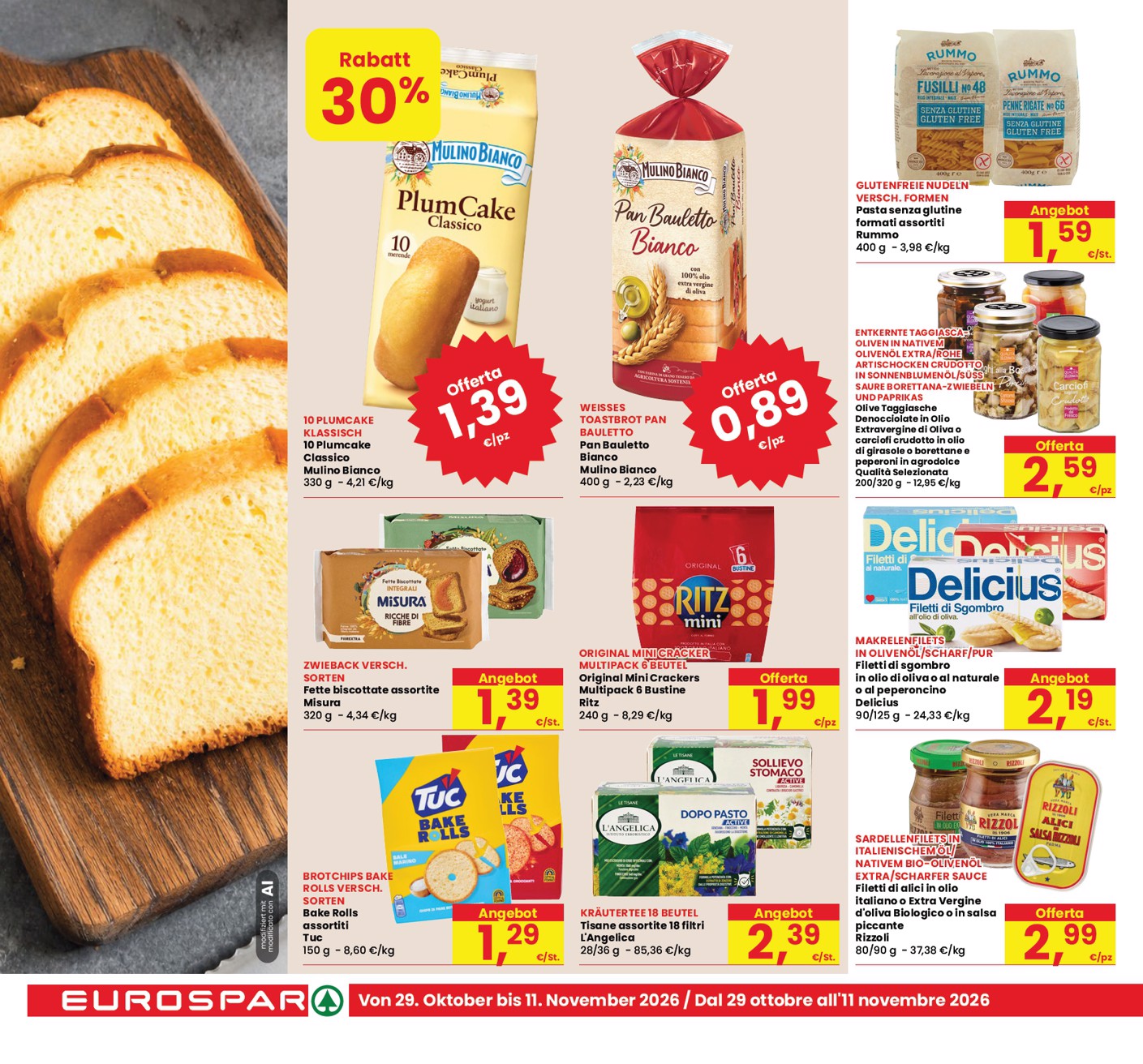 eurospar - Volantino attuale di Eurospar - Deutch valido dal giovedì 29/10/2026 al mercoledì 11/11/2026 - page: 18
