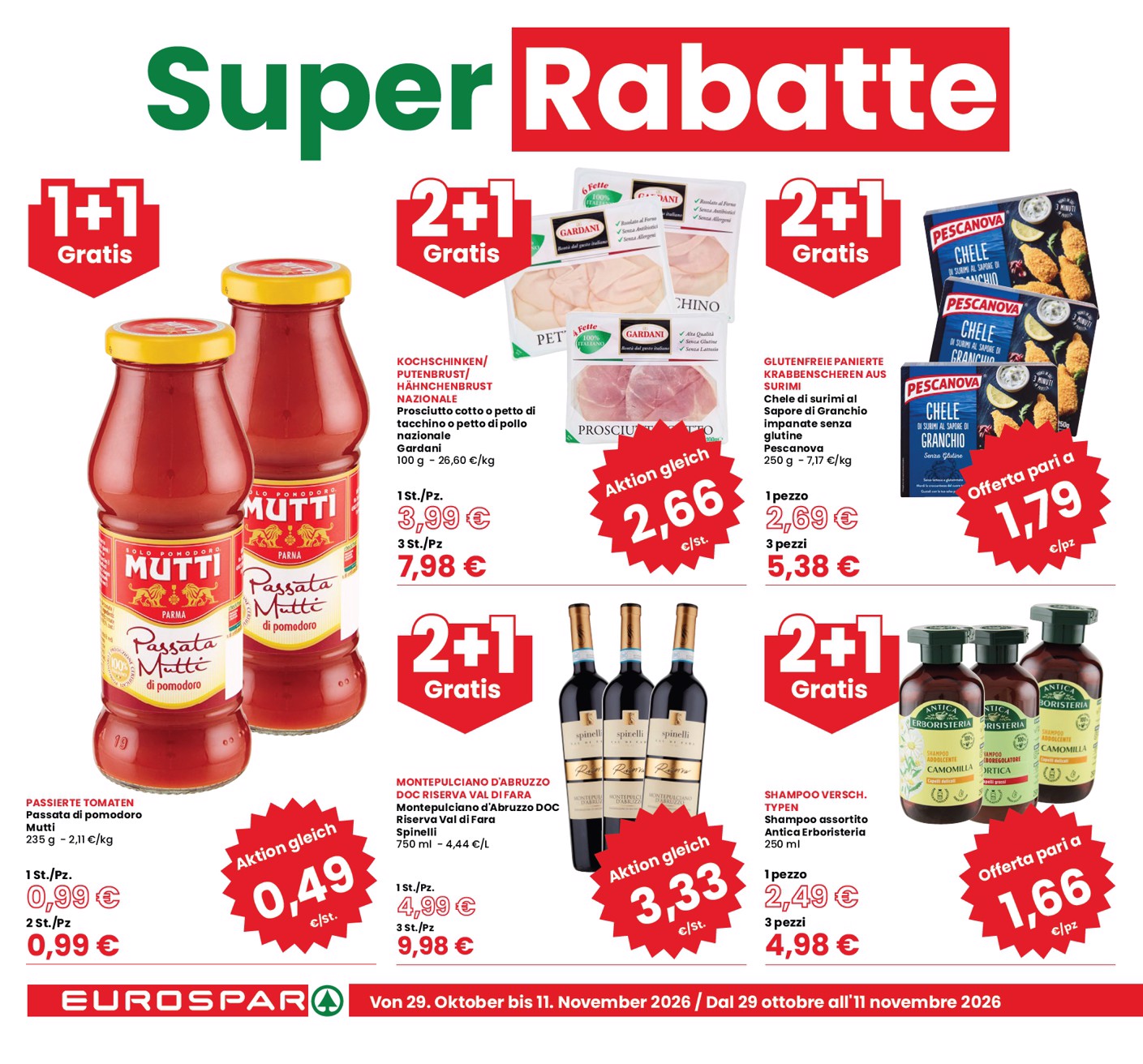 eurospar - Volantino attuale di Eurospar - Deutch valido dal giovedì 29/10/2026 al mercoledì 11/11/2026 - page: 2