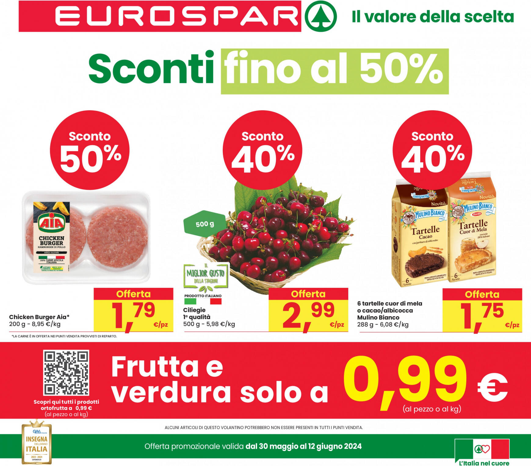 eurospar - Nuovo volantino Eurospar 30.05. - 12.06. - page: 1
