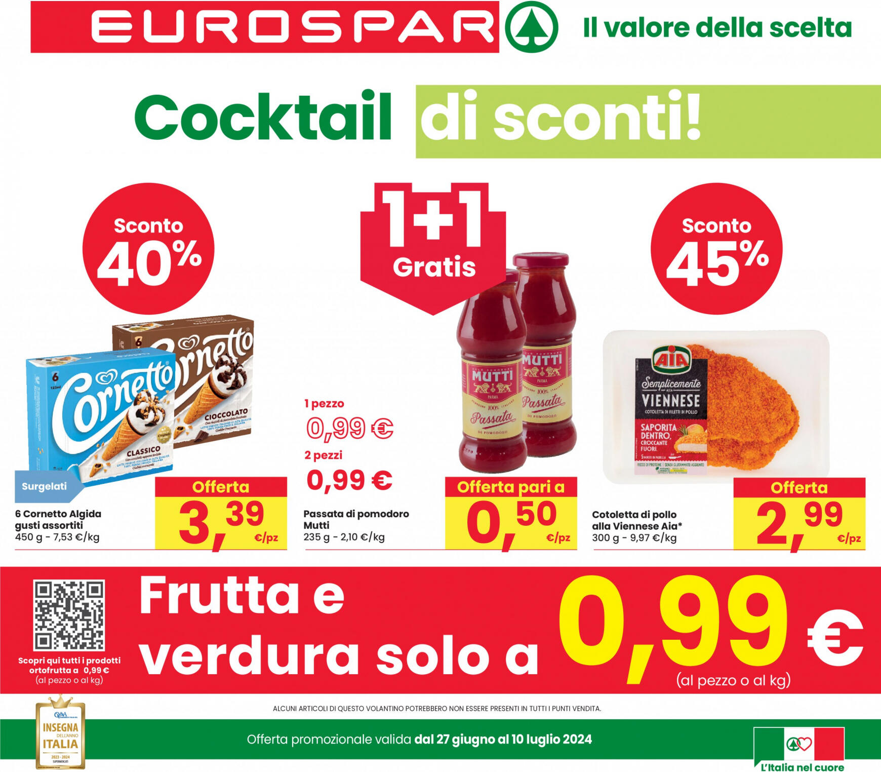 eurospar - Nuovo volantino Eurospar 27.06. - 10.07.