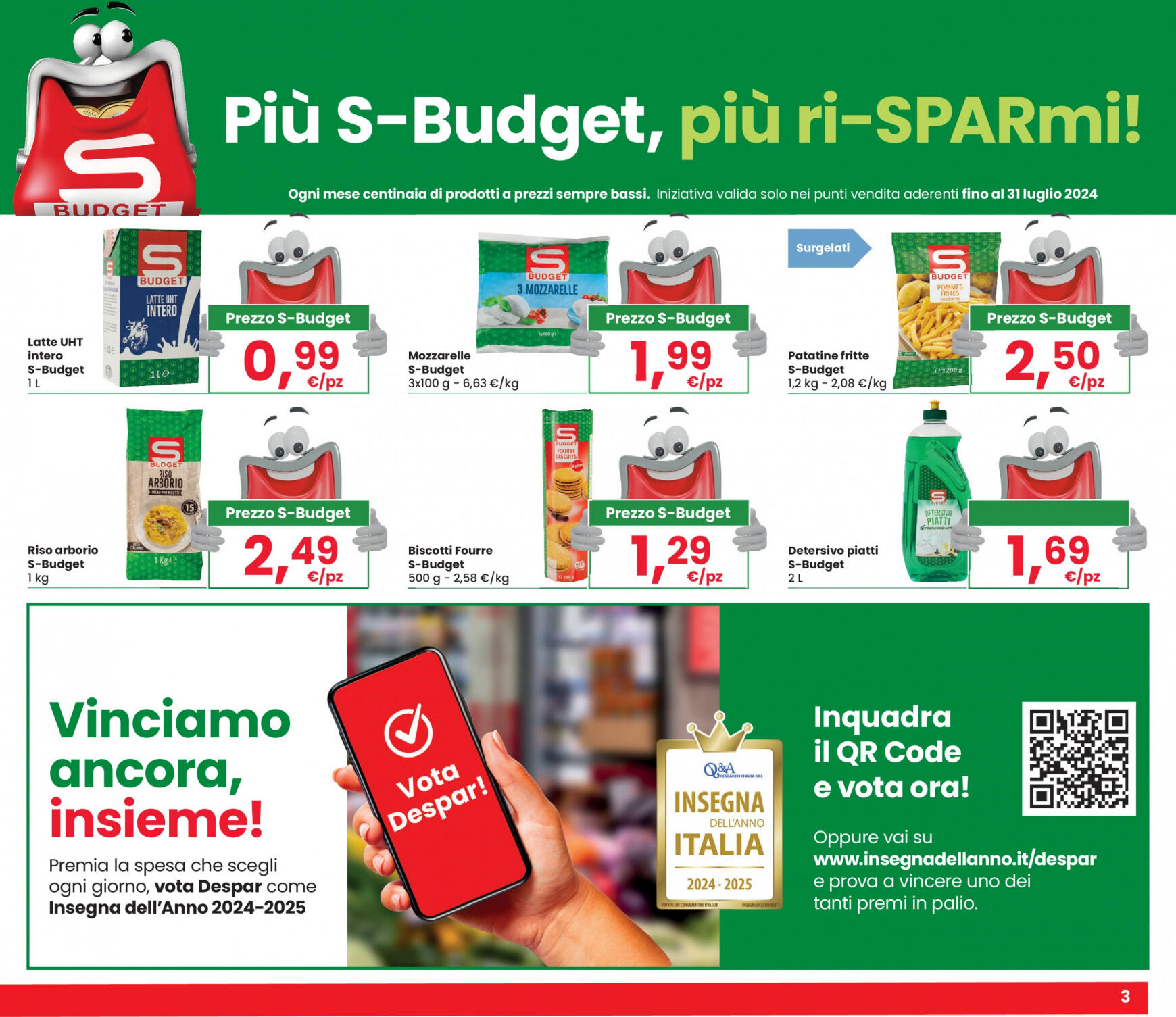 eurospar - Nuovo volantino Eurospar 25.07. - 07.08. - page: 3