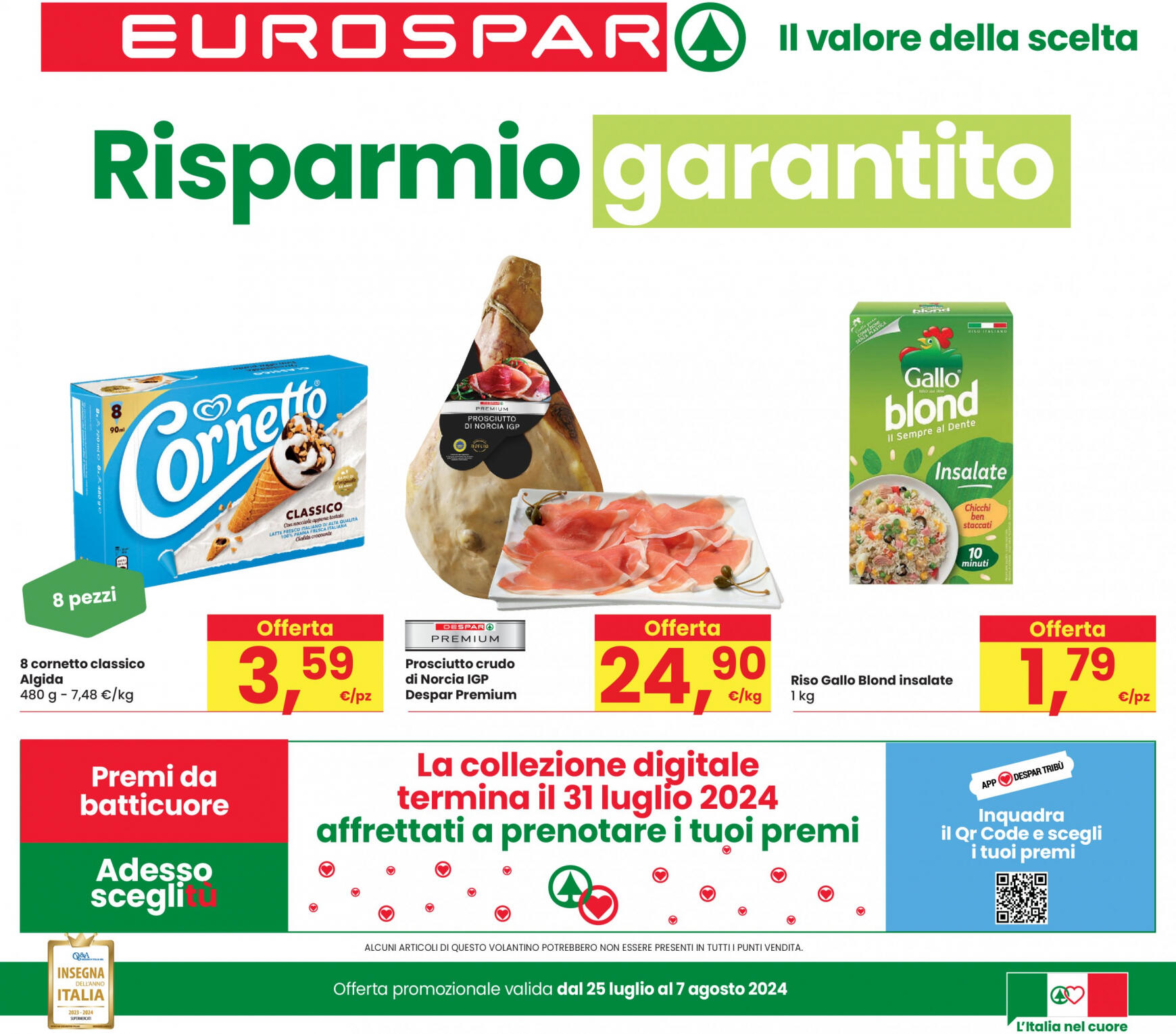 eurospar - Nuovo volantino Eurospar 25.07. - 07.08.