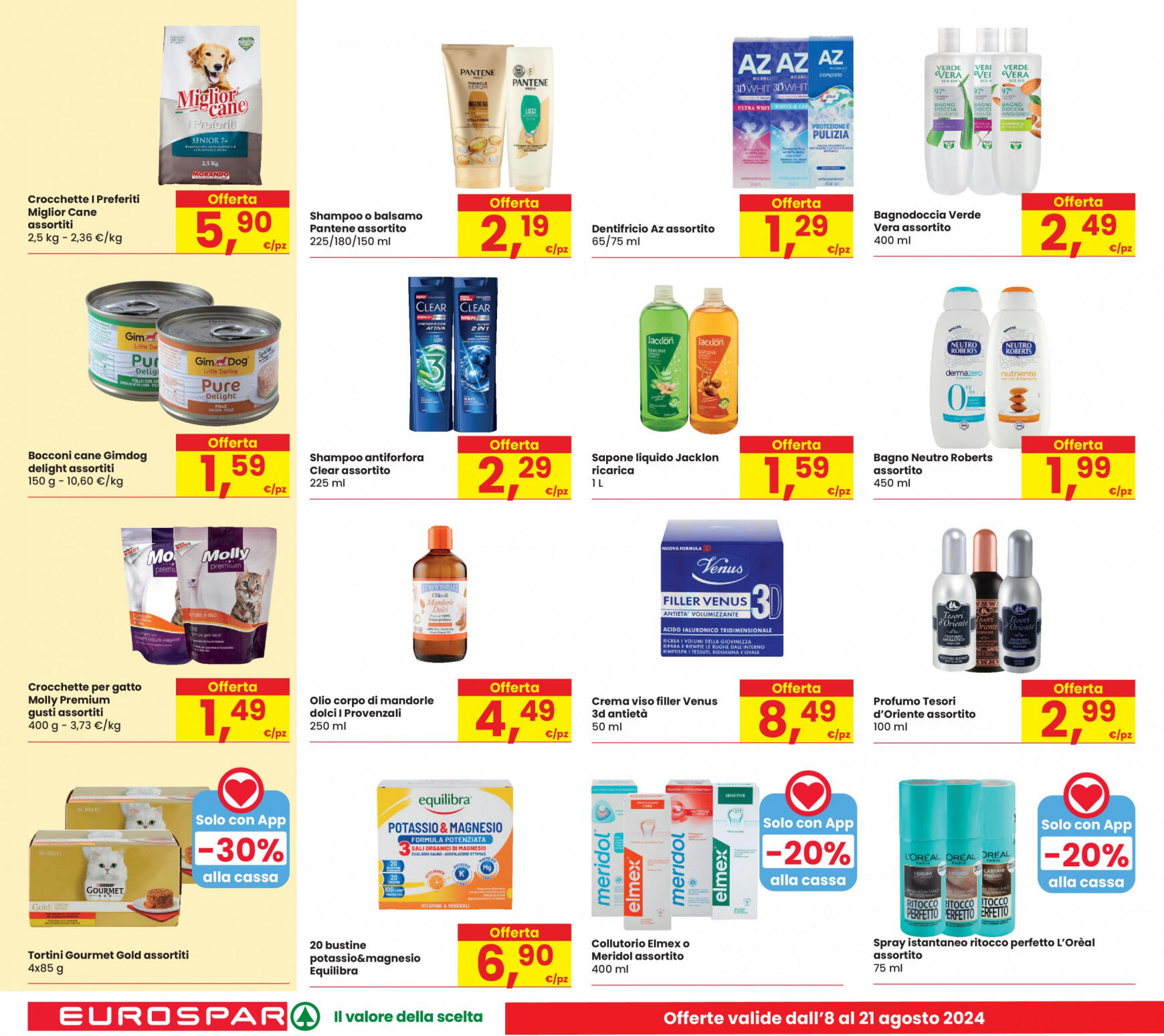 eurospar - Nuovo volantino Eurospar 08.08. - 21.08. - page: 22