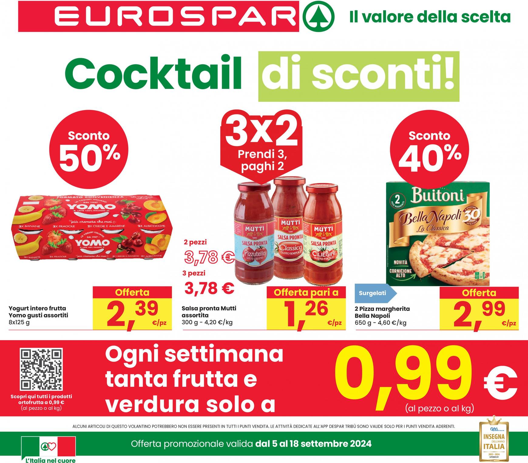 eurospar - Nuovo volantino Eurospar 05.09. - 18.09.