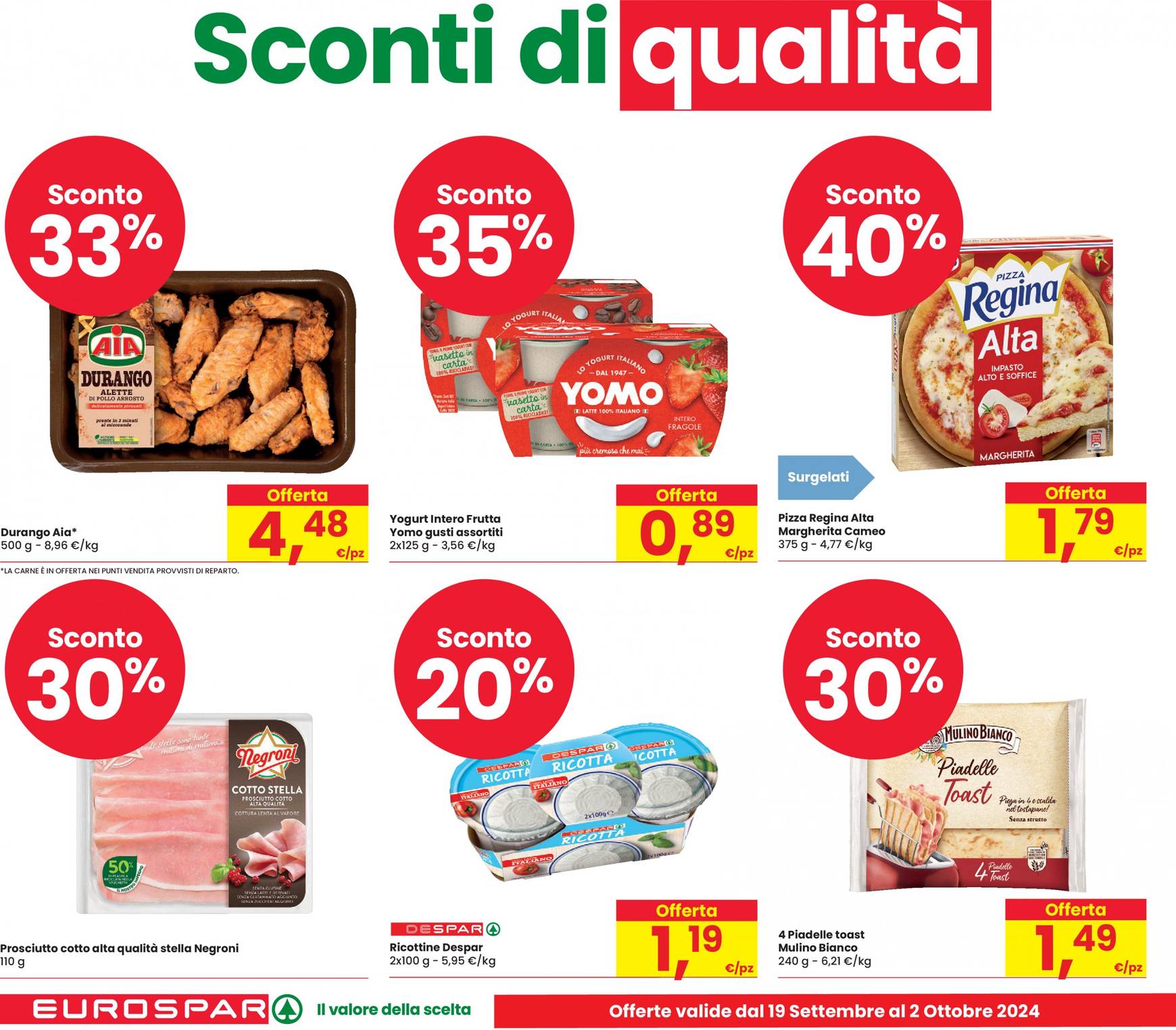 eurospar - Nuovo volantino Eurospar 19.09. - 02.10. - page: 4