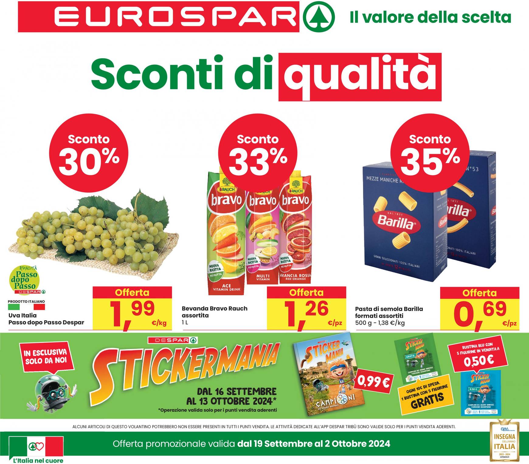 eurospar - Nuovo volantino Eurospar 19.09. - 02.10.