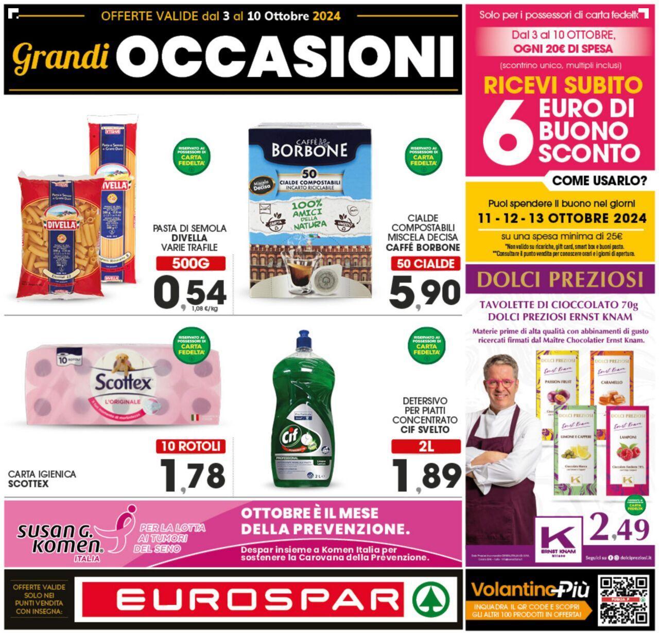 eurospar - Eurospar volantino 03/10/2024 - 10/10/2024 - page: 1