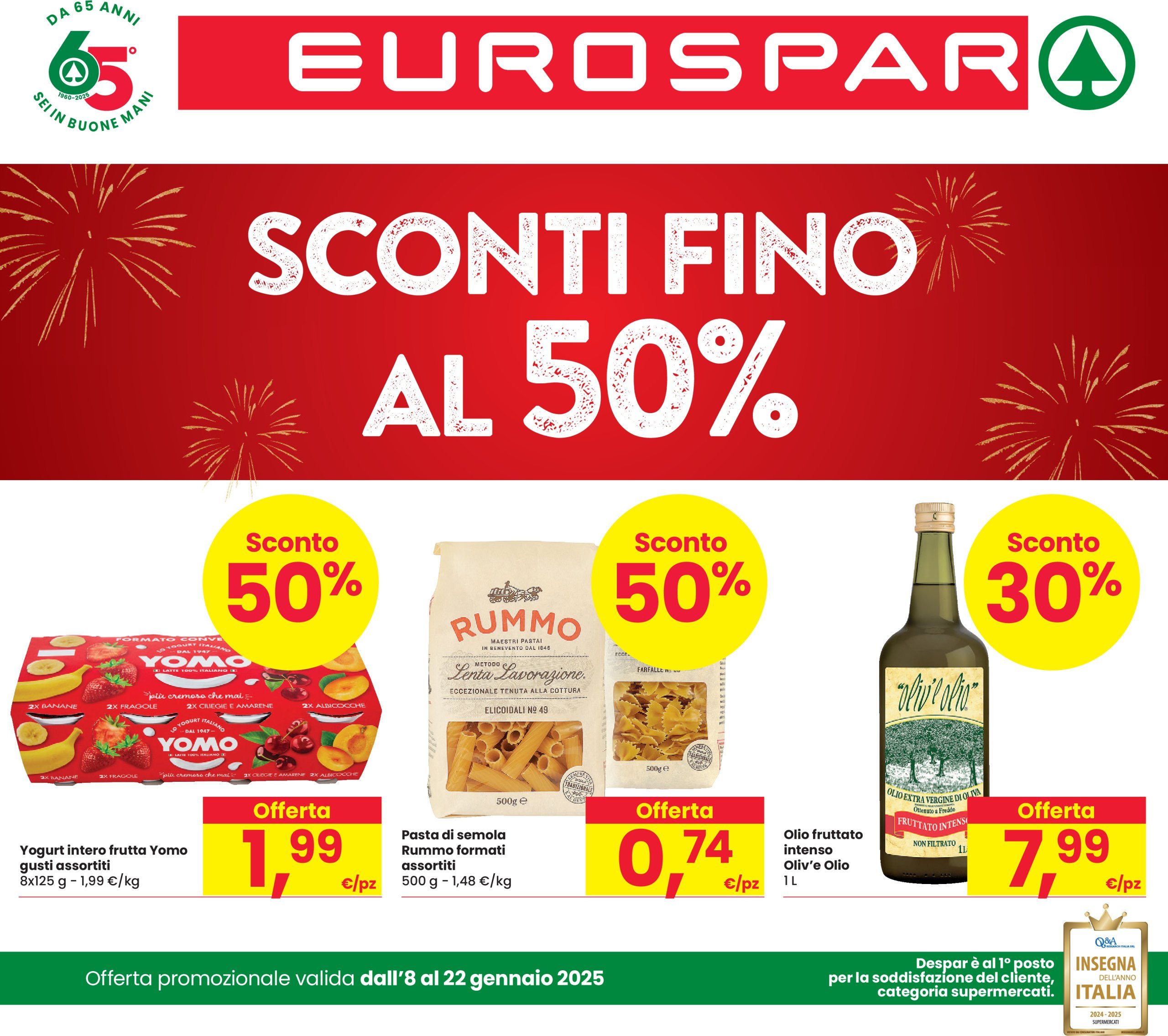 eurospar - Volantino Eurospar valido dal 08/01 al 22/01