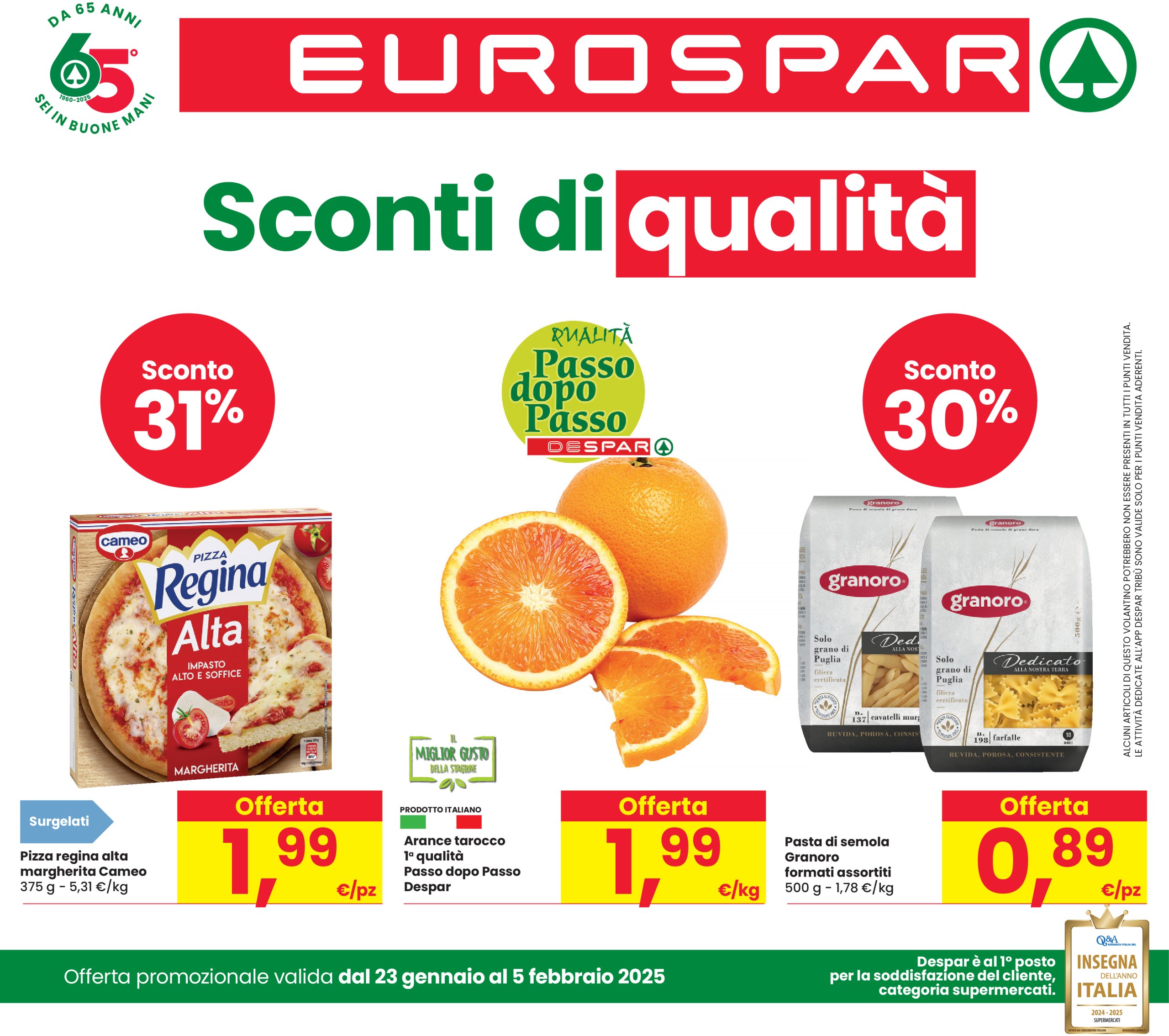 eurospar - Volantino Eurospar valido dal 23/01 al 05/02