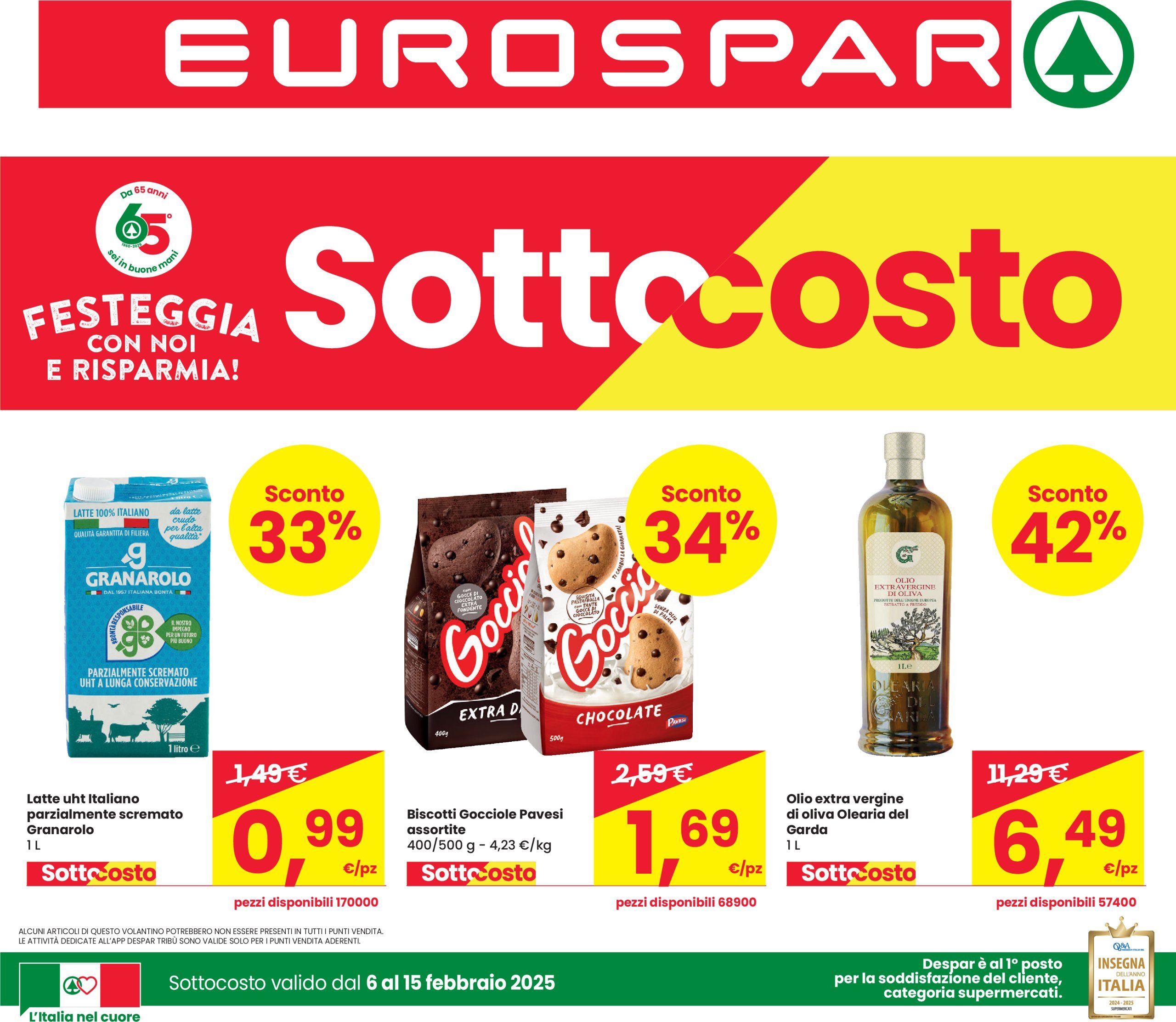 eurospar - Volantino Eurospar valido dal 06/02 al 15/02