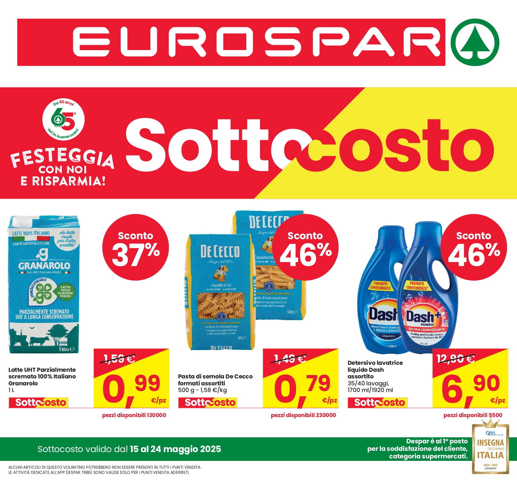 eurospar - Volantino Eurospar valido dal 15/05 al 24/05 - page: 1