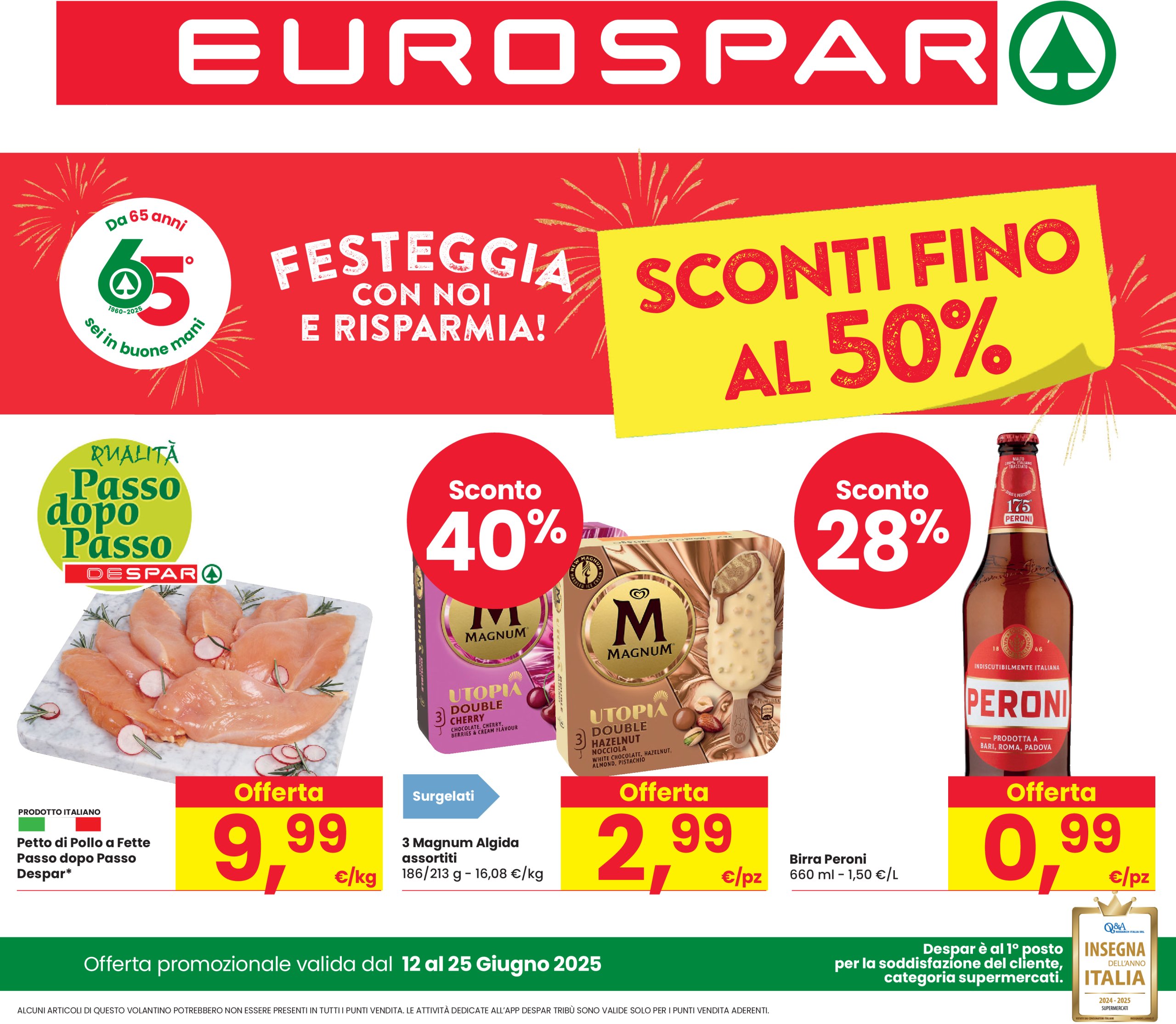 eurospar - Volantino Eurospar valido dal 12/06 al 25/06