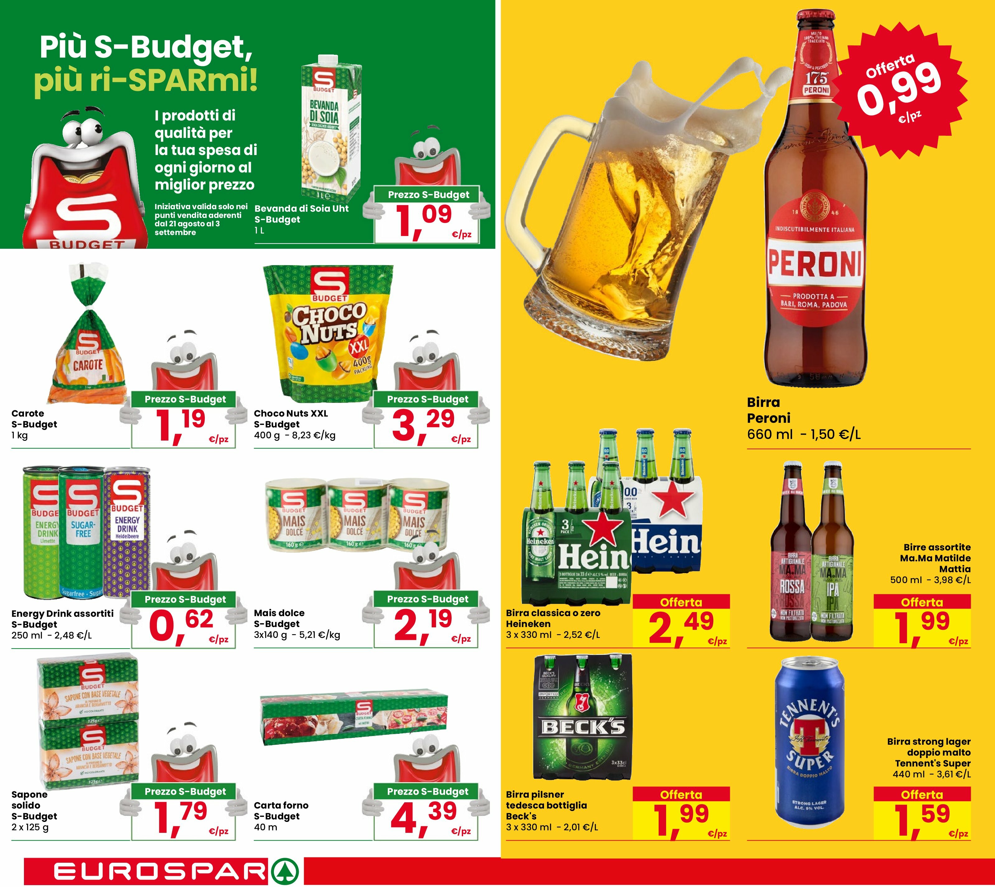 eurospar - Volantino Eurospar valido dal 21/08 al 03/09 - page: 16