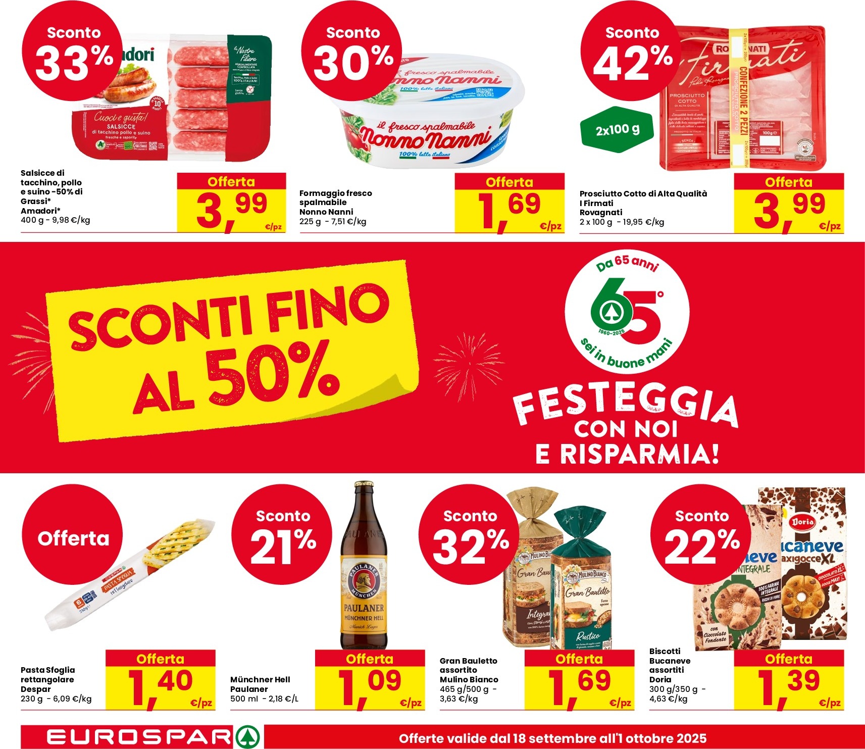 eurospar - Volantino Eurospar valido dal 18/09 al 01/10 - page: 2