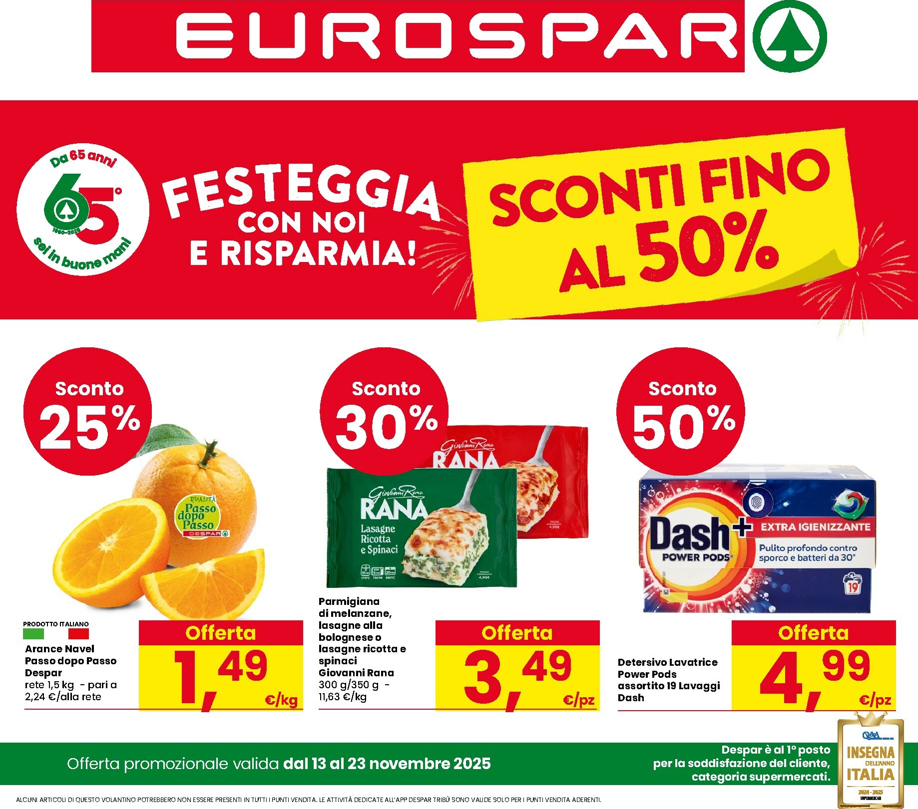 eurospar - Volantino Eurospar valido dal 13/11 al 23/11