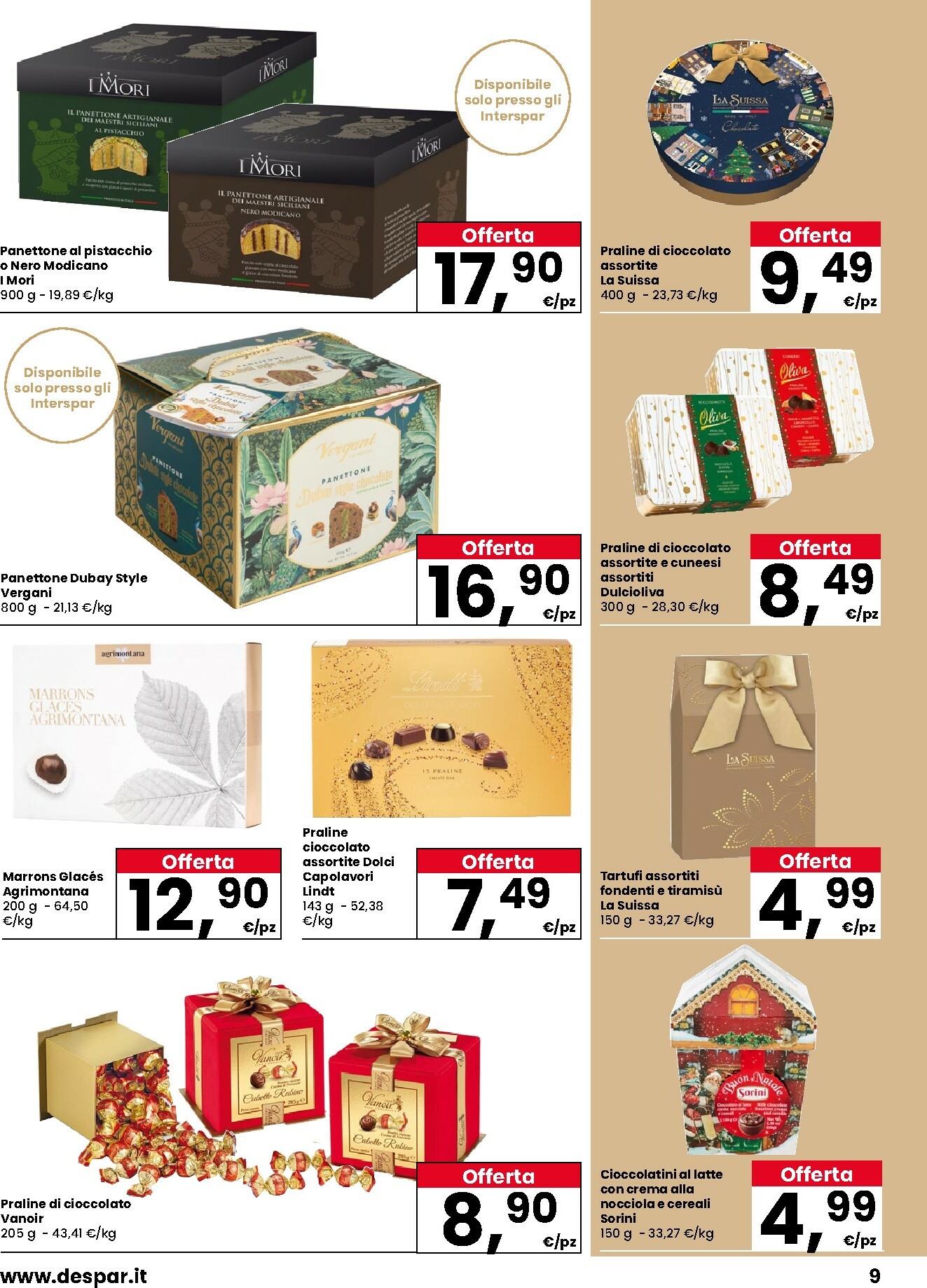 eurospar - Volantino Eurospar - Regali che profumano di festa valido dal 06/11 al 31/12 - page: 9