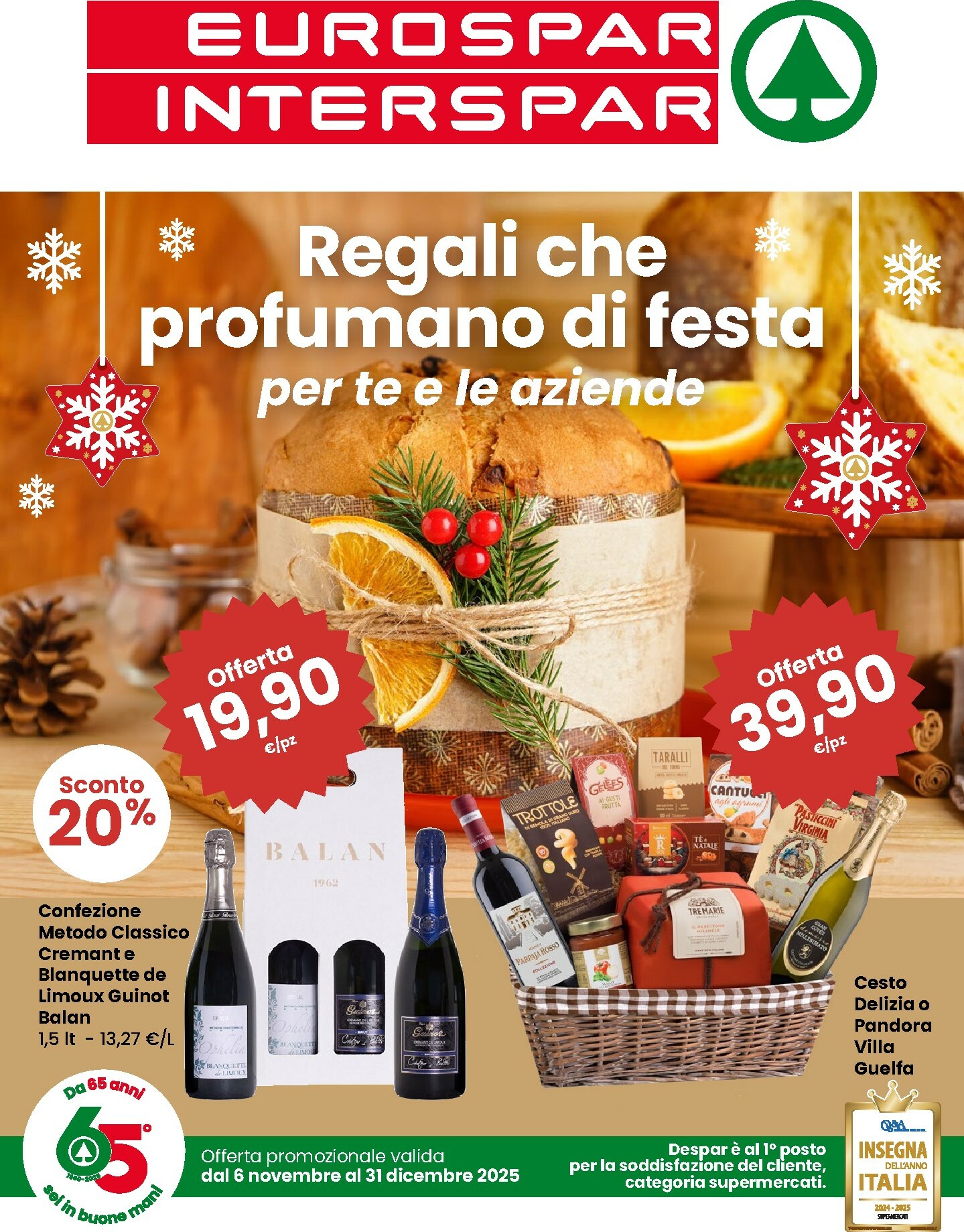 eurospar - Volantino Eurospar - Regali che profumano di festa valido dal 06/11 al 31/12