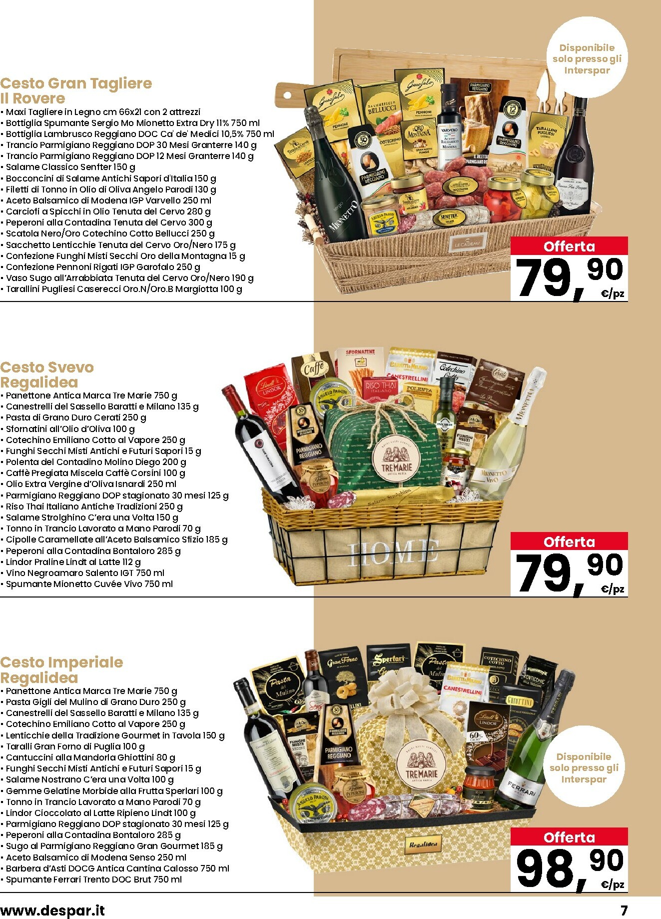 eurospar - Volantino Eurospar - Regali che profumano di festa valido dal 06/11 al 31/12 - page: 7