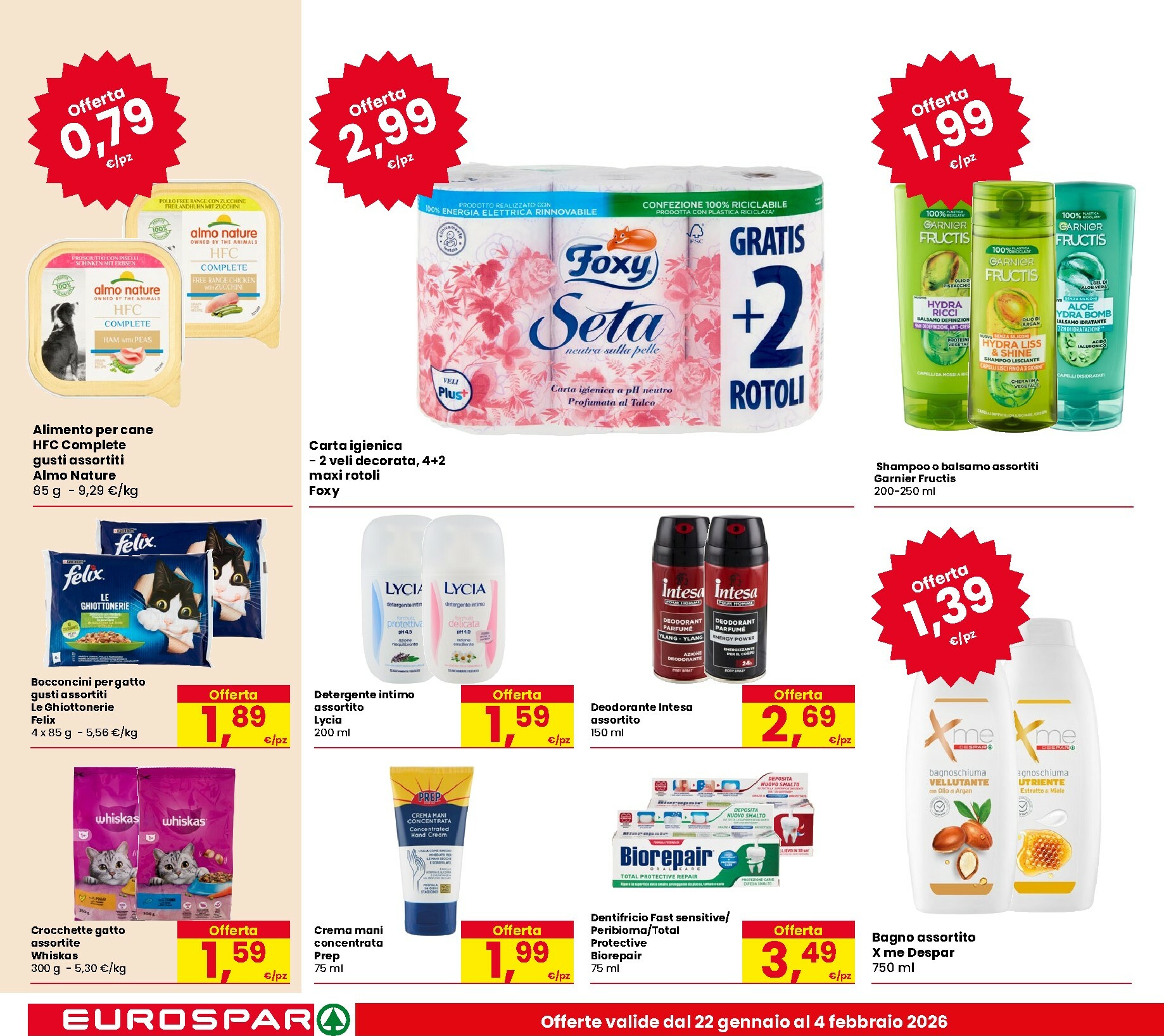 eurospar - Volantino Eurospar valido dal 22/01 al 04/02 - page: 22