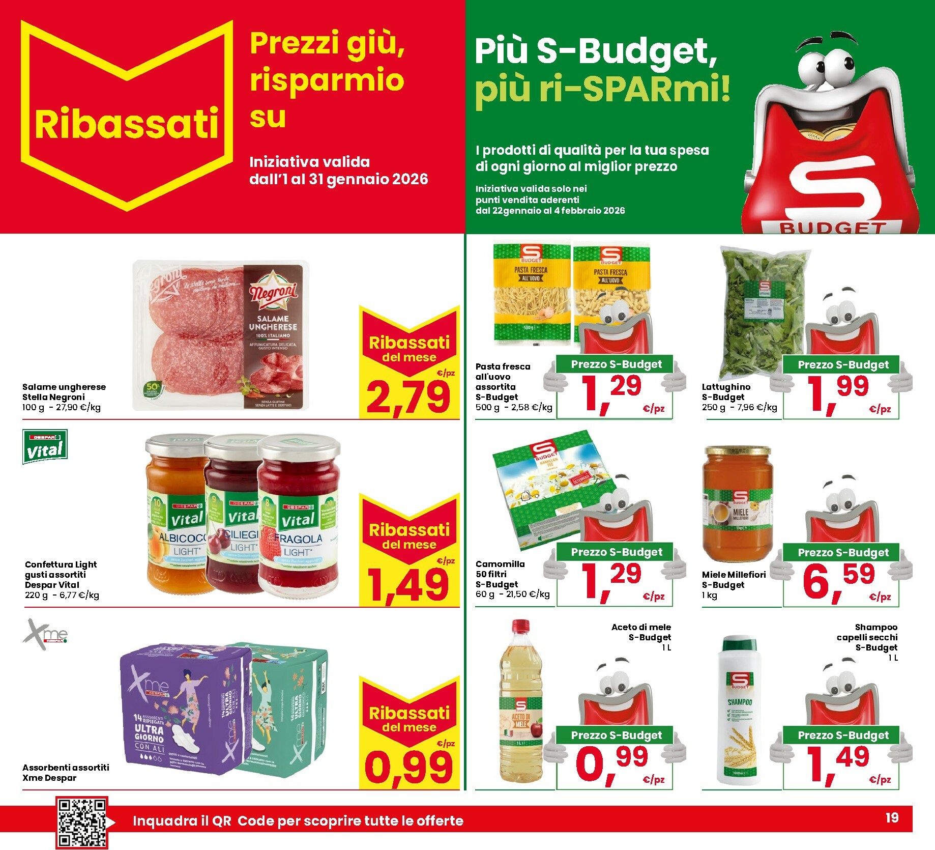 eurospar - Volantino Eurospar valido dal 22/01 al 04/02 - page: 19