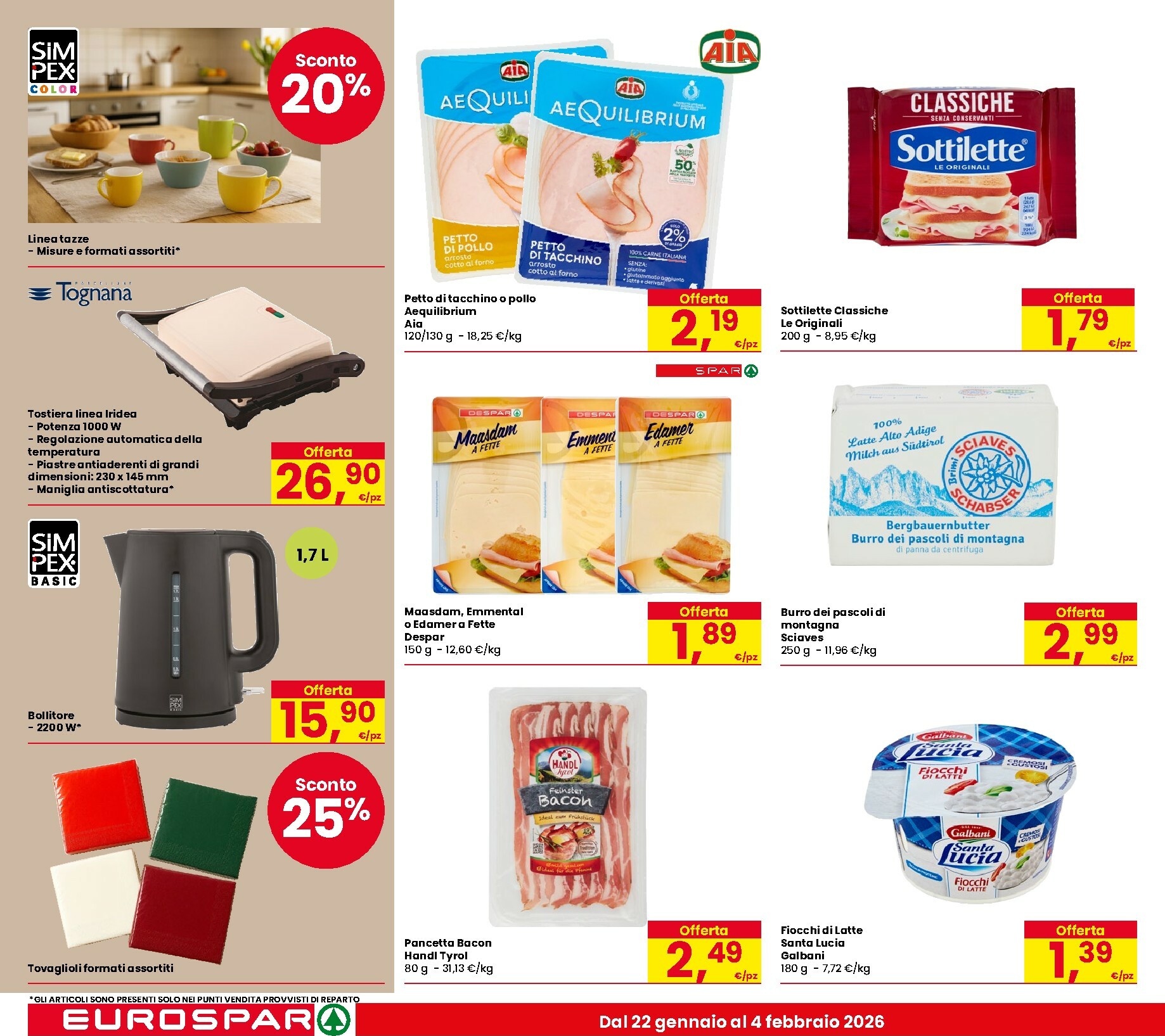 eurospar - Volantino Eurospar valido dal 22/01 al 04/02 - page: 18