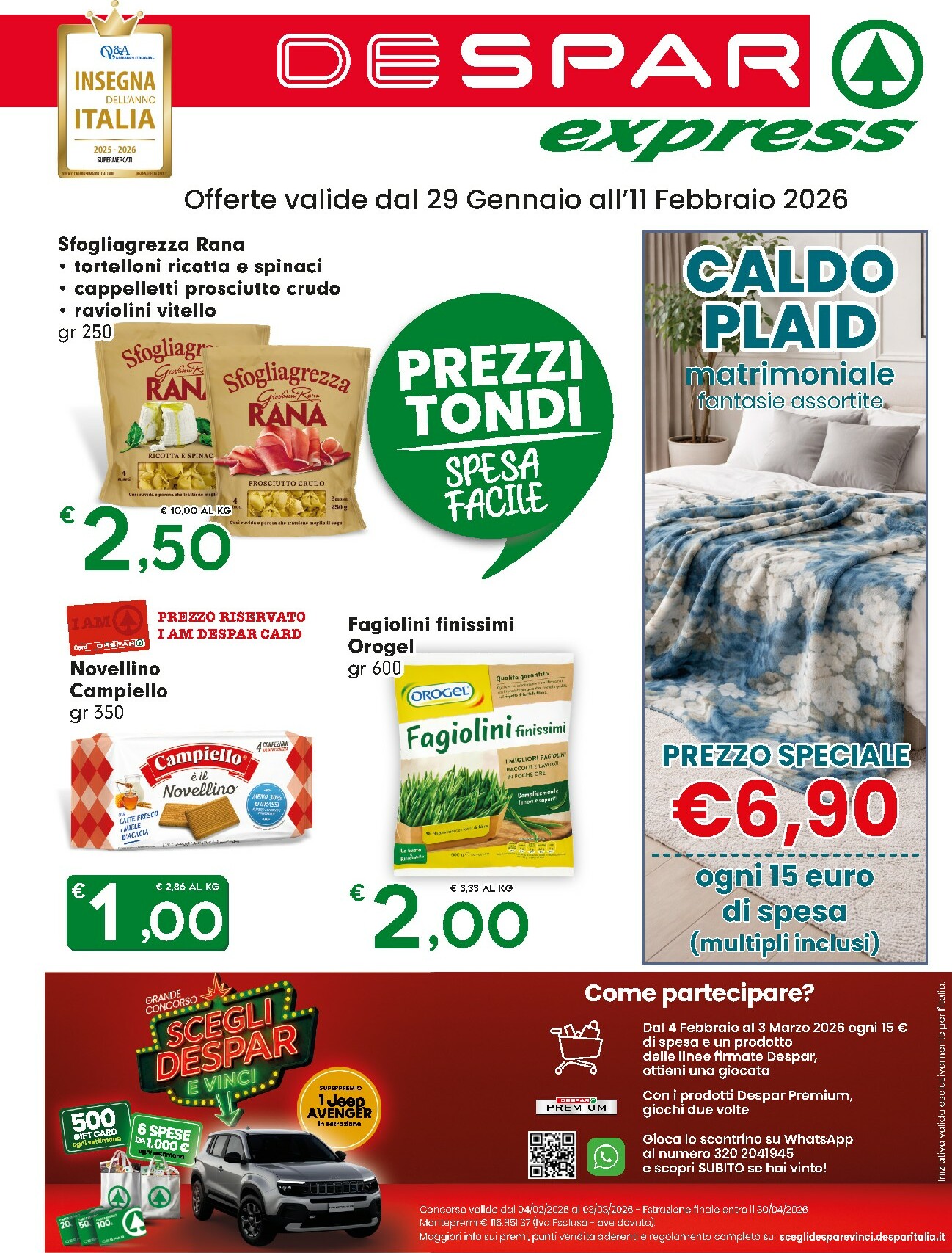 eurospar - Volantino Despar - Express valido dal 29/01 al 11/02 - page: 1