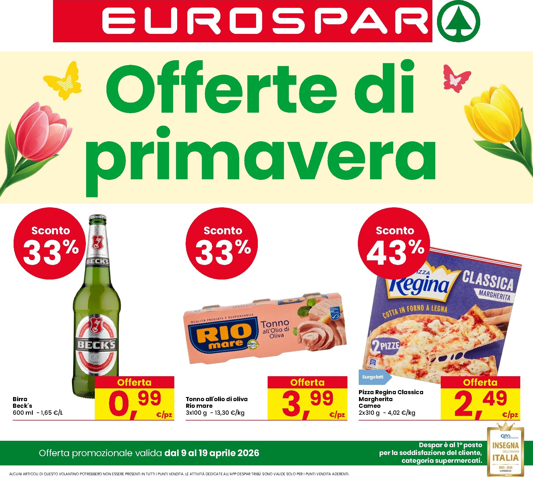 eurospar - Volantino attuale di Eurospar valido dal giovedì 09/04/2026 al domenica 19/04/2026