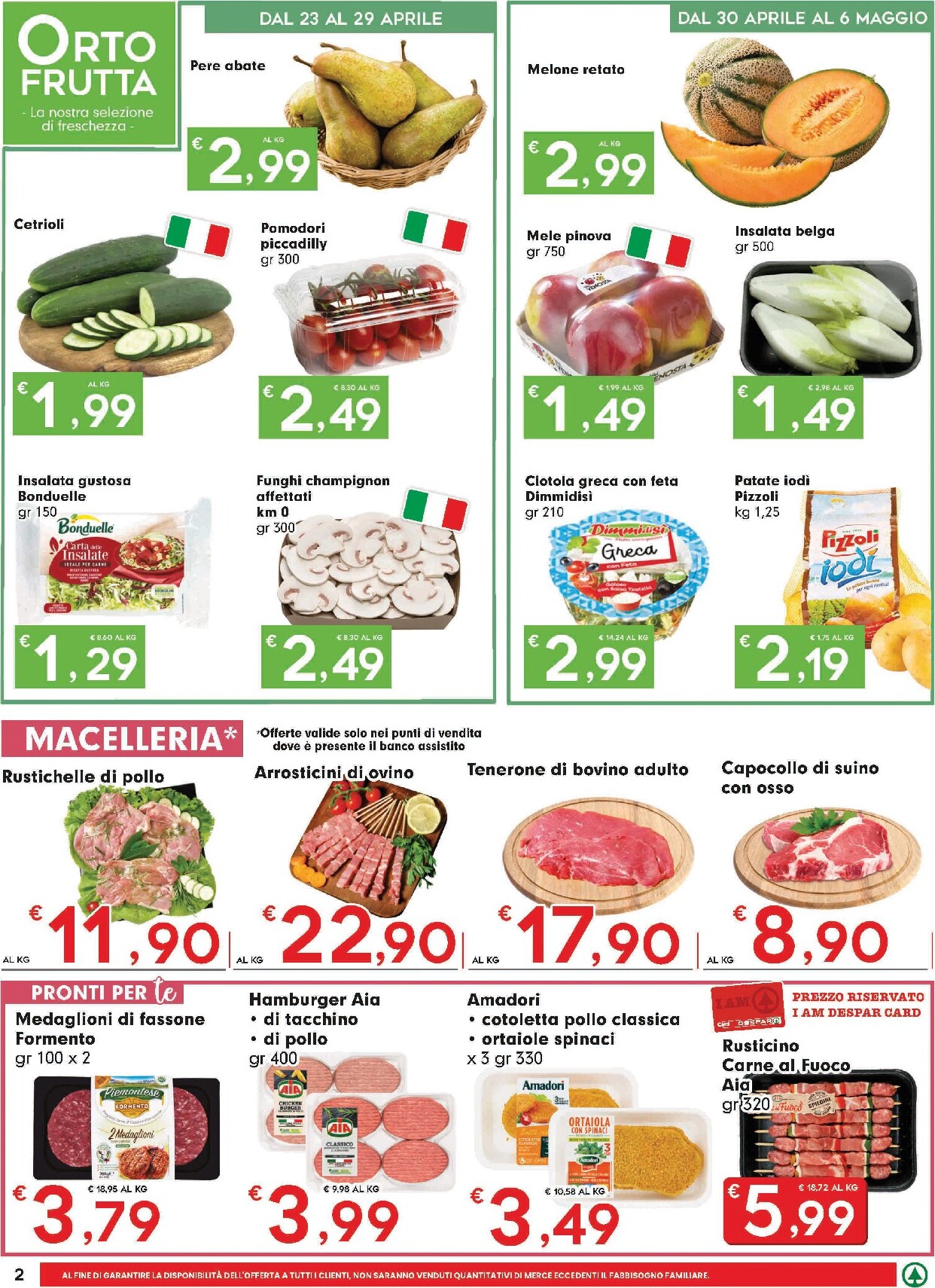 eurospar - Volantino attuale di Eurospar valido dal giovedì 23/04/2026 al mercoledì 06/05/2026 - page: 2