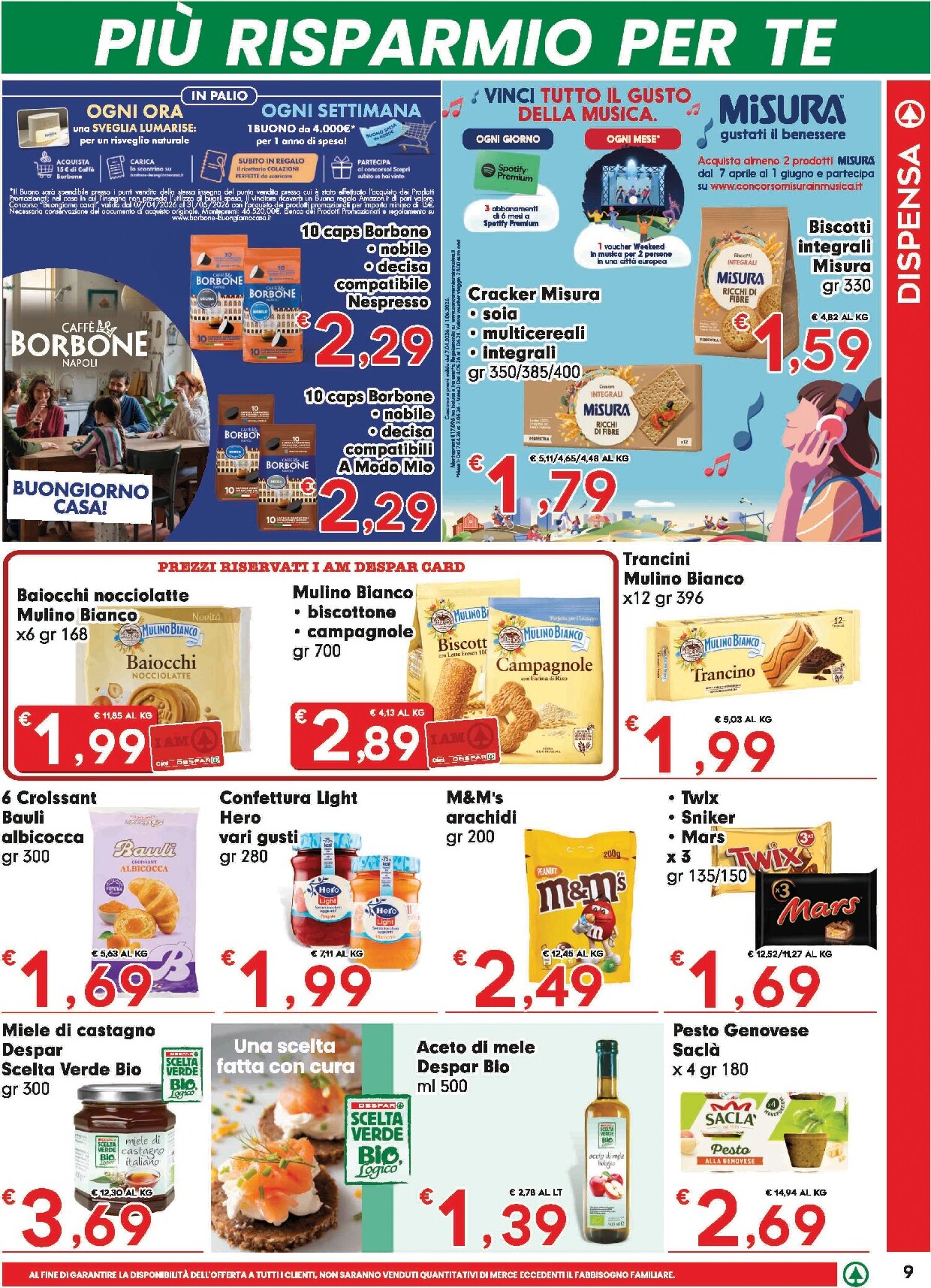 eurospar - Volantino futuro Eurospar valido dal giovedì 07/05/2026 al mercoledì 20/05/2026 - page: 9