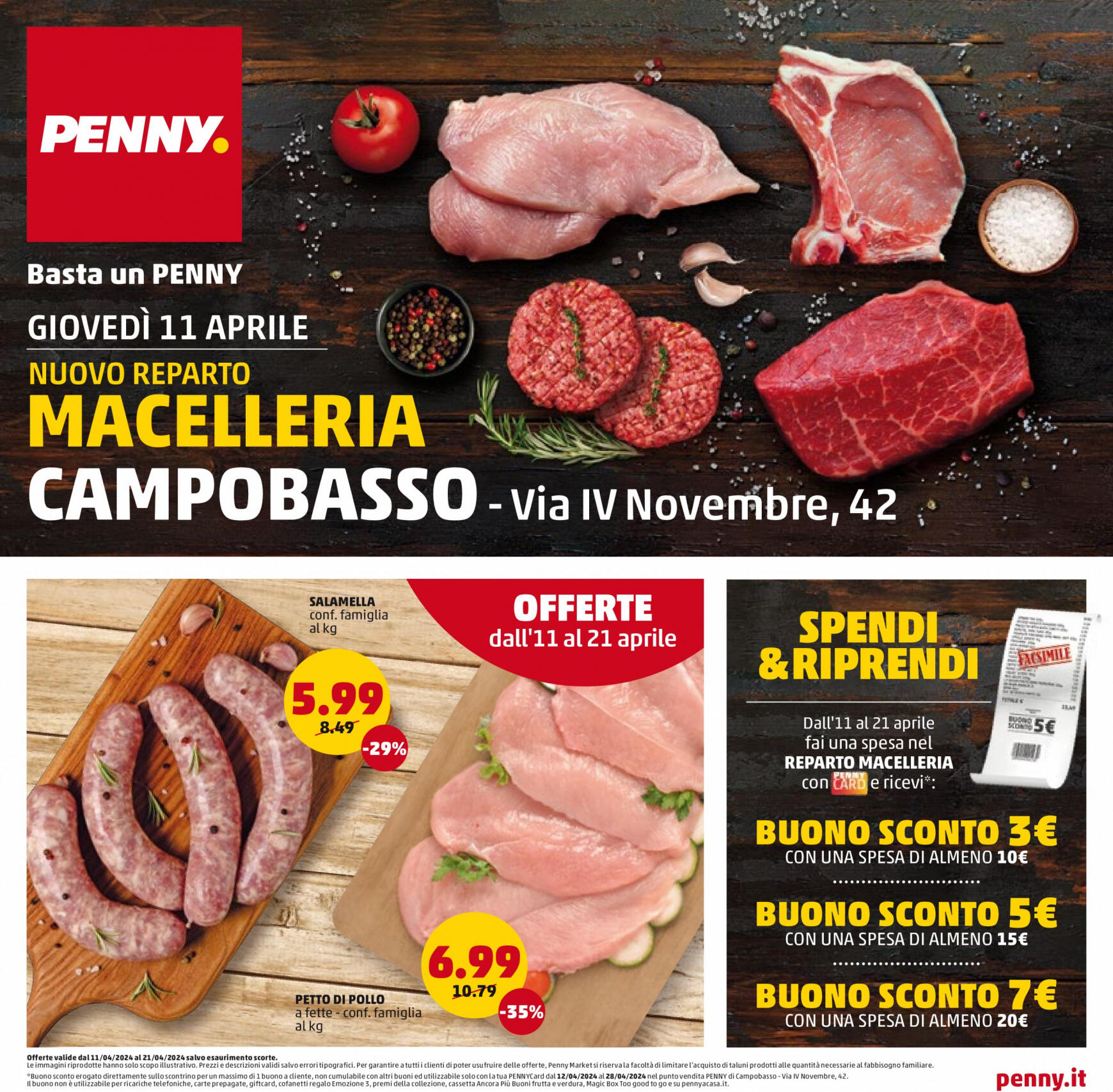 penny - Nuovo volantino PENNY - Nuovo reparto macelleria 11.04. - 21.04.