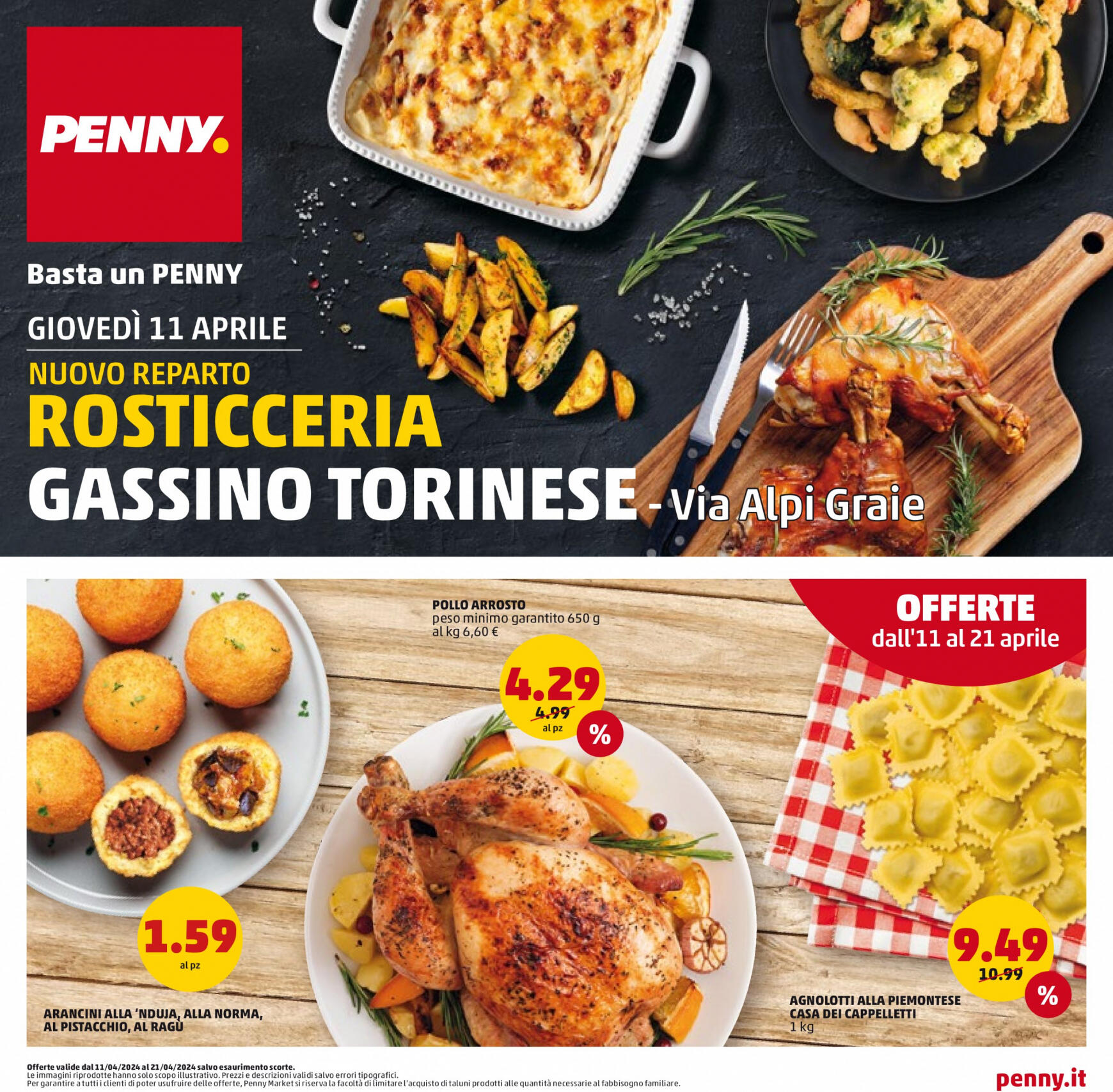 penny - Nuovo volantino PENNY - Nuovo reparto rosticceria 11.04. - 21.04.